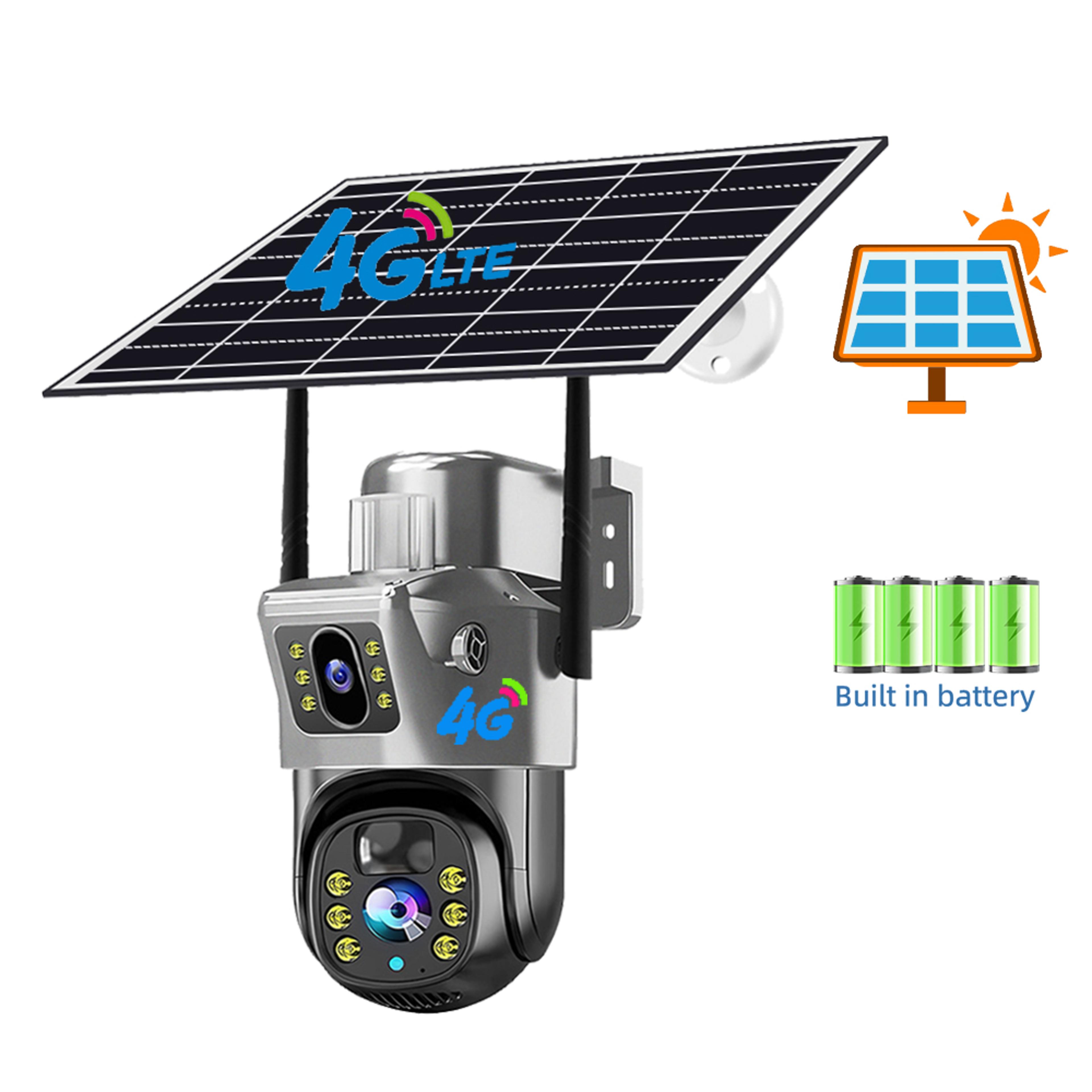 Outdoor Security Camera Dual Lens Auto Tracking 6K Night Vision PIR CCTV Protection For Safety 7