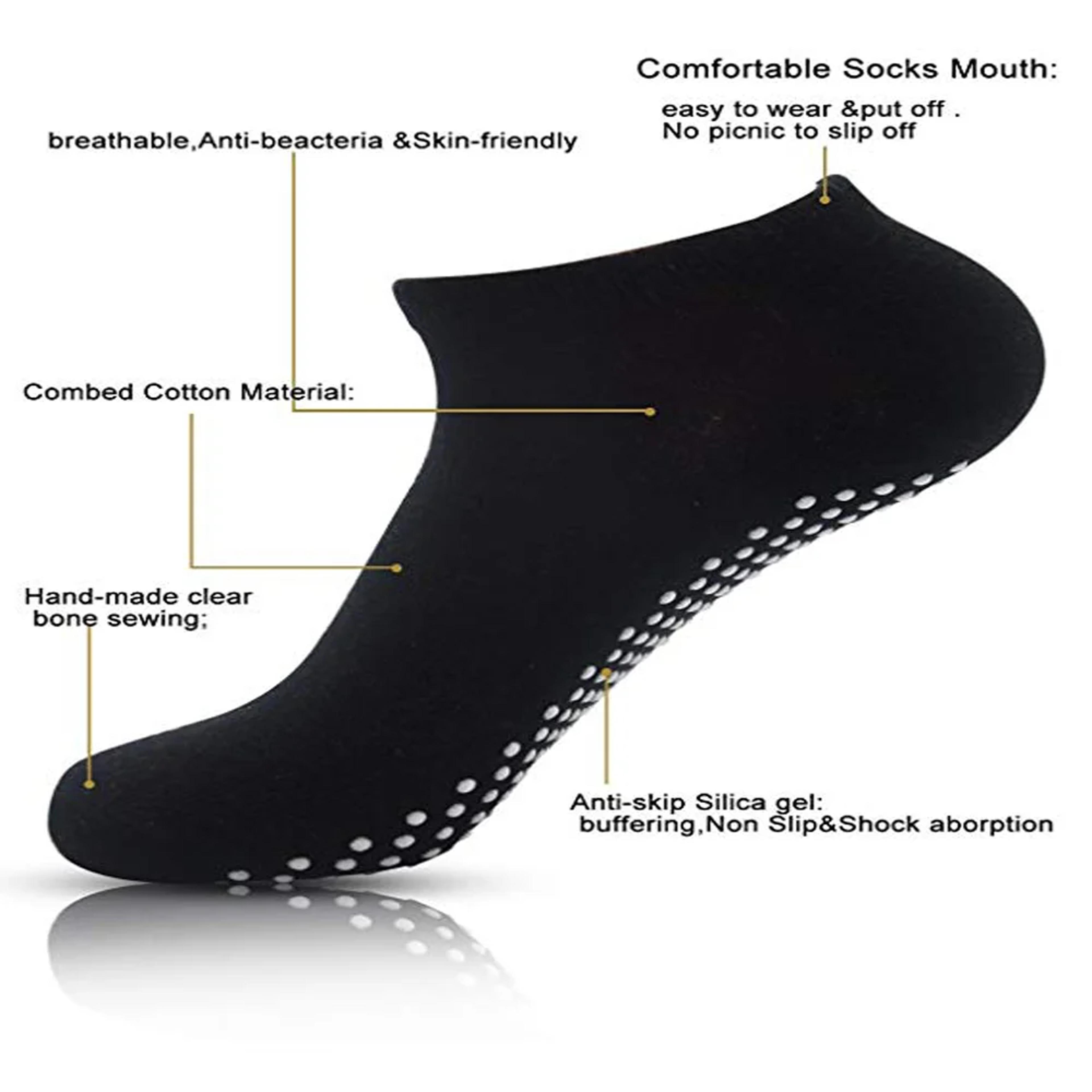 AntiSlip Yoga Socks For Women Breathable Cotton Trampoline Socks Elastic Sports Socks For Boys And  1