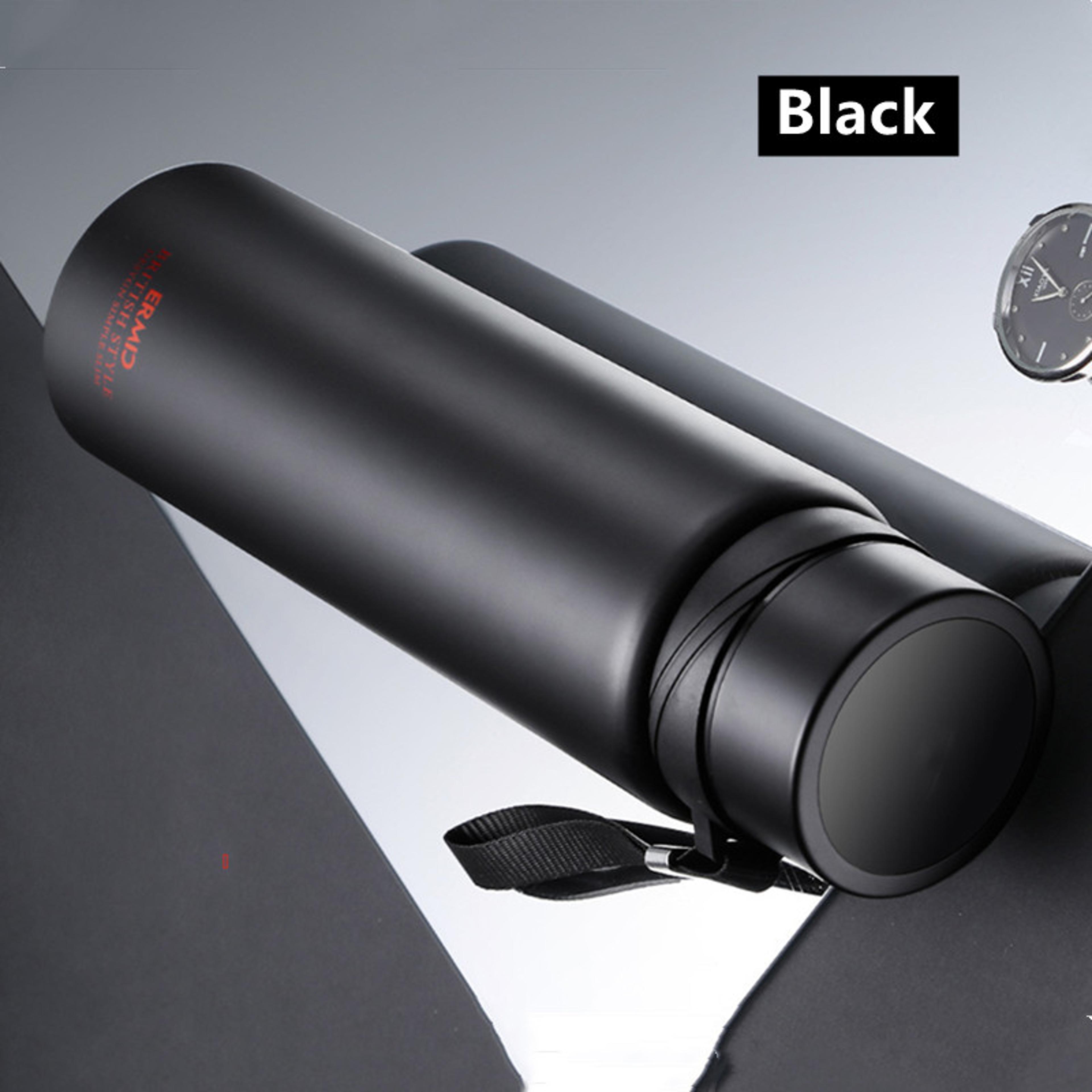 Portable Sport Thermos Mug Double Stainless Steel Vacuum Flask With Filter Coffee Tea Tumbler LeakP