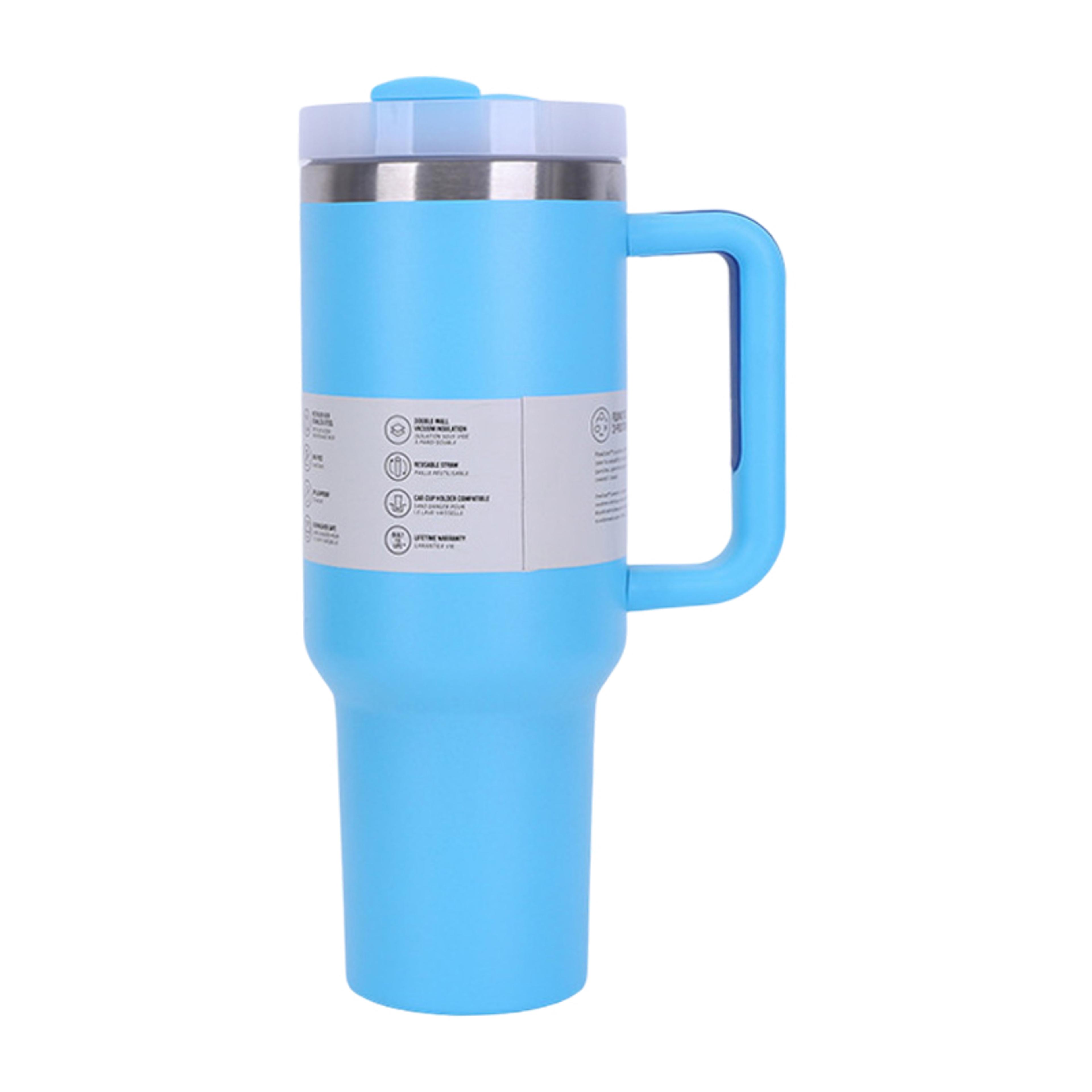 40 OZ Traveler Tumbler Stainless Steel Water Bottle Leak Resistant Vacuum Insulated Mug Lid Portabl 8