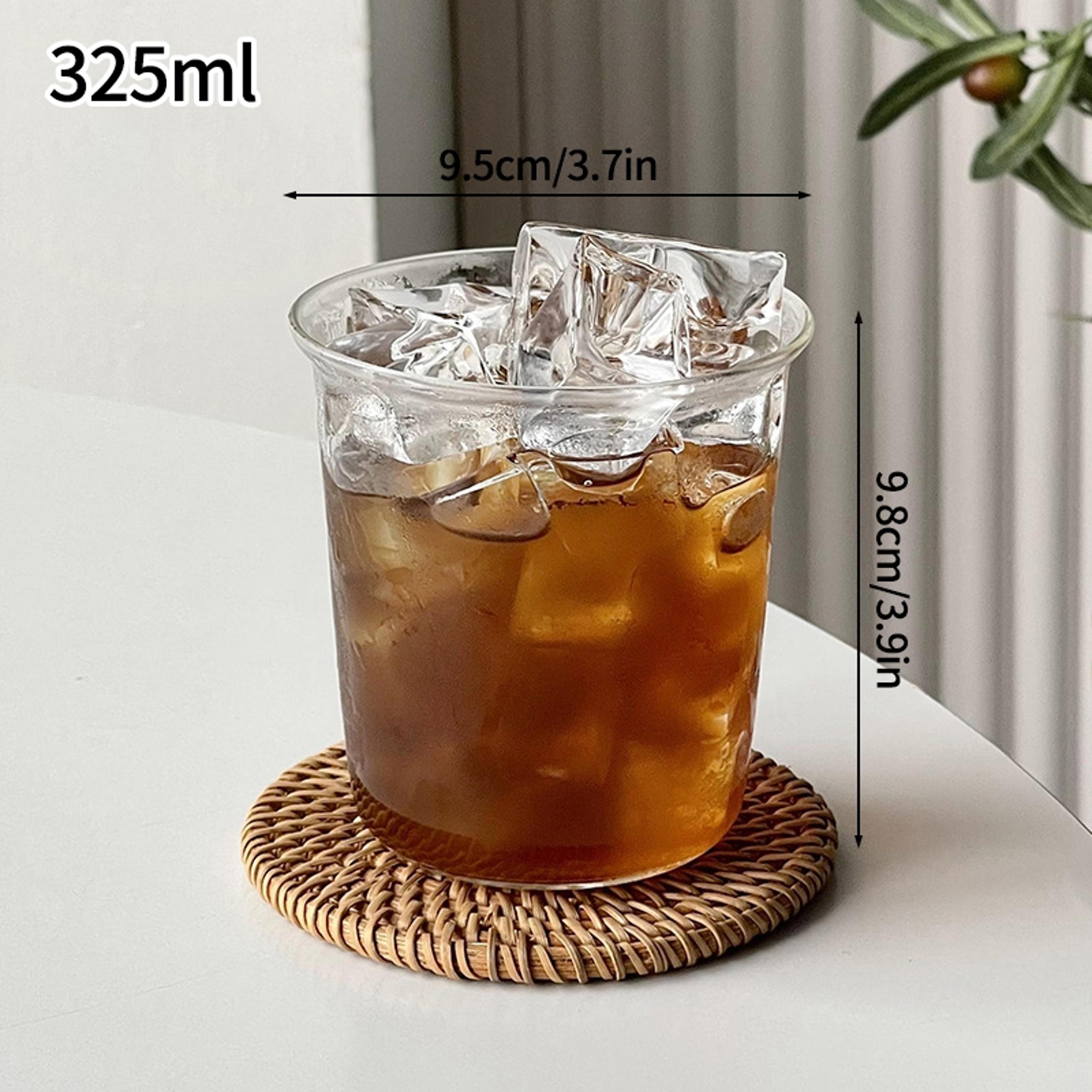 Creative Wave Shape Iced Coffee Tumbler Cup Transparent Drinking Glass Ripple Water Juice Milk Tea  10