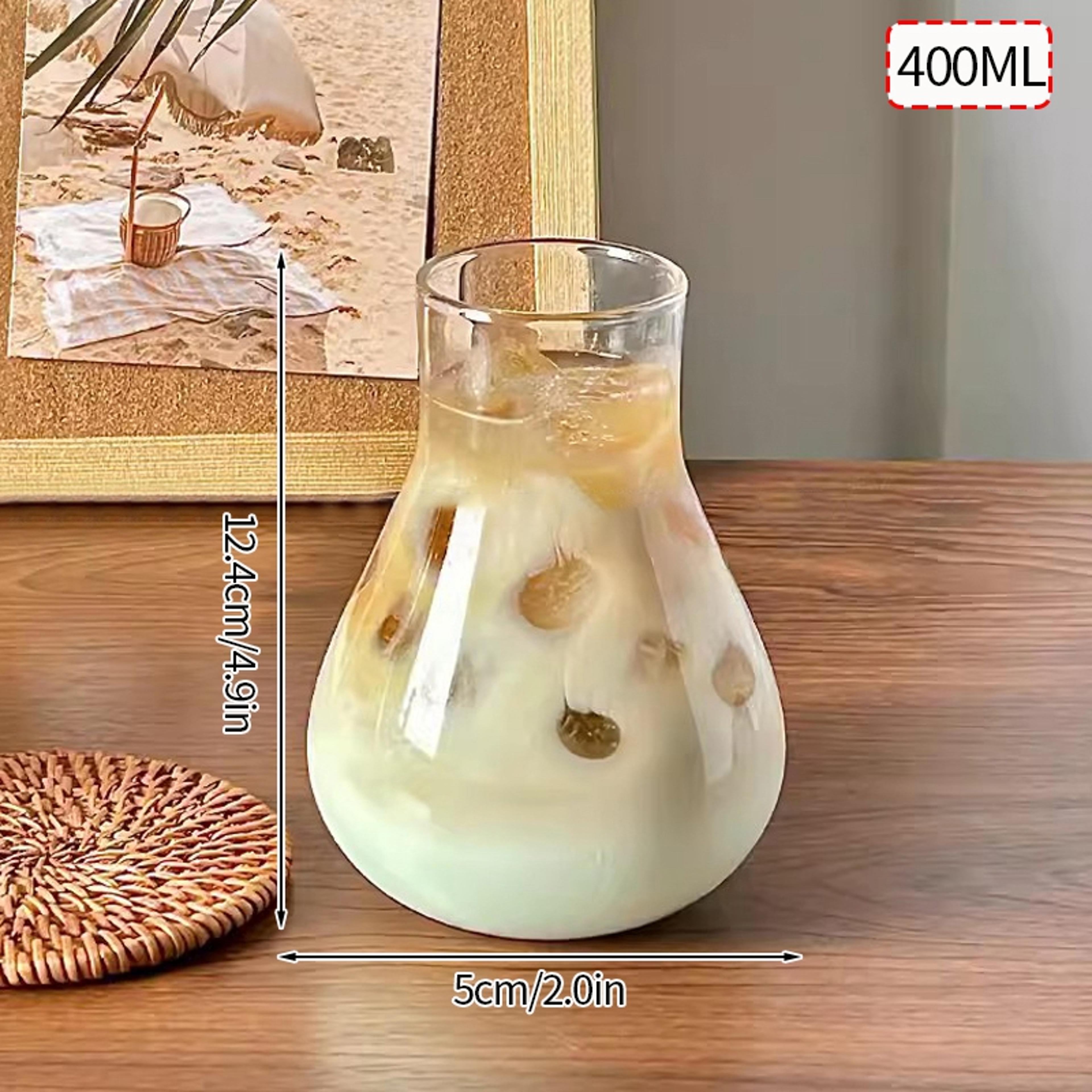 Creative Wave Shape Iced Coffee Tumbler Cup Transparent Drinking Glass Ripple Water Juice Milk Tea  13