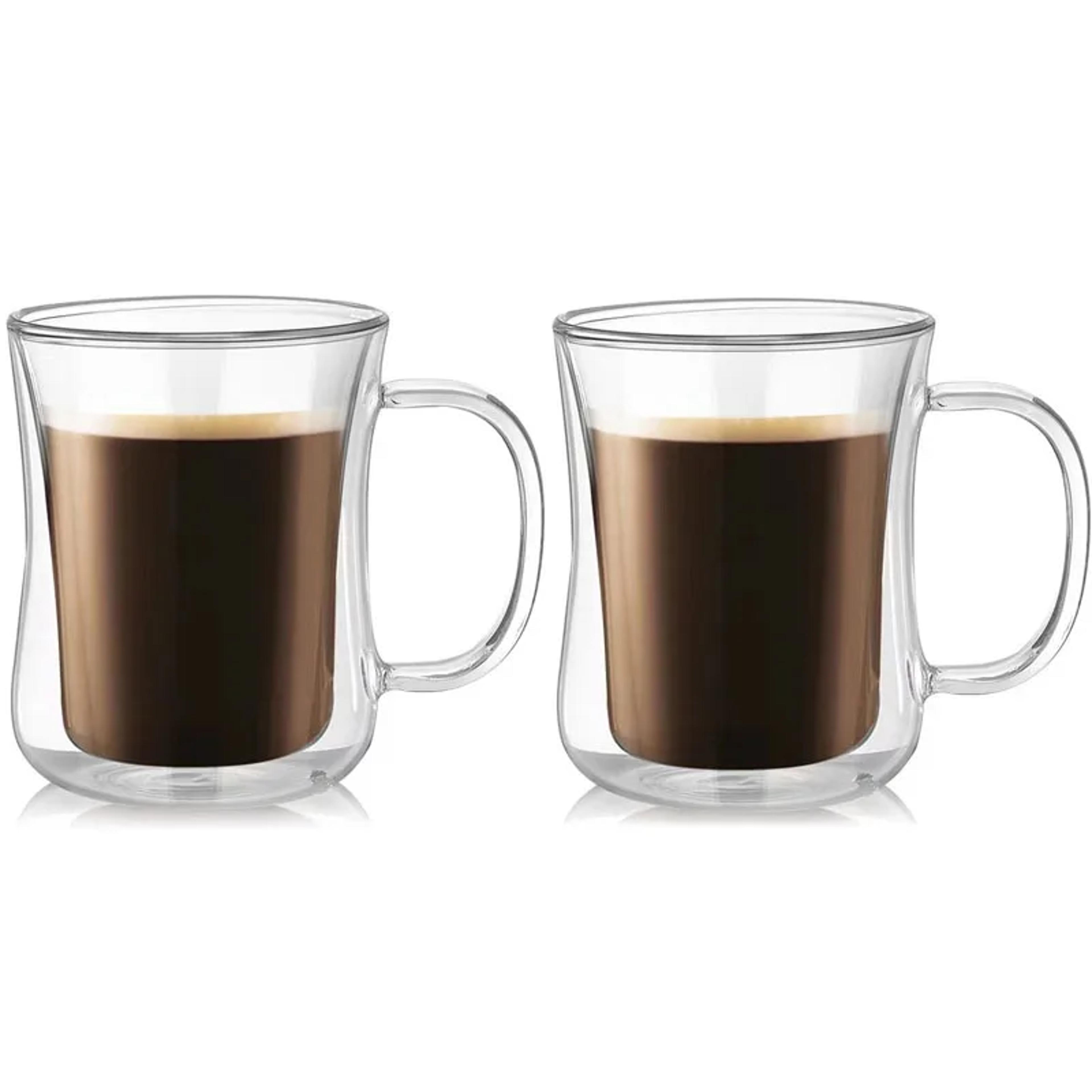 HeatResistant Double Wall Glass Cup Set Handmade Transparent Beer Coffee Tea Whiskey Mug Drinkware 7