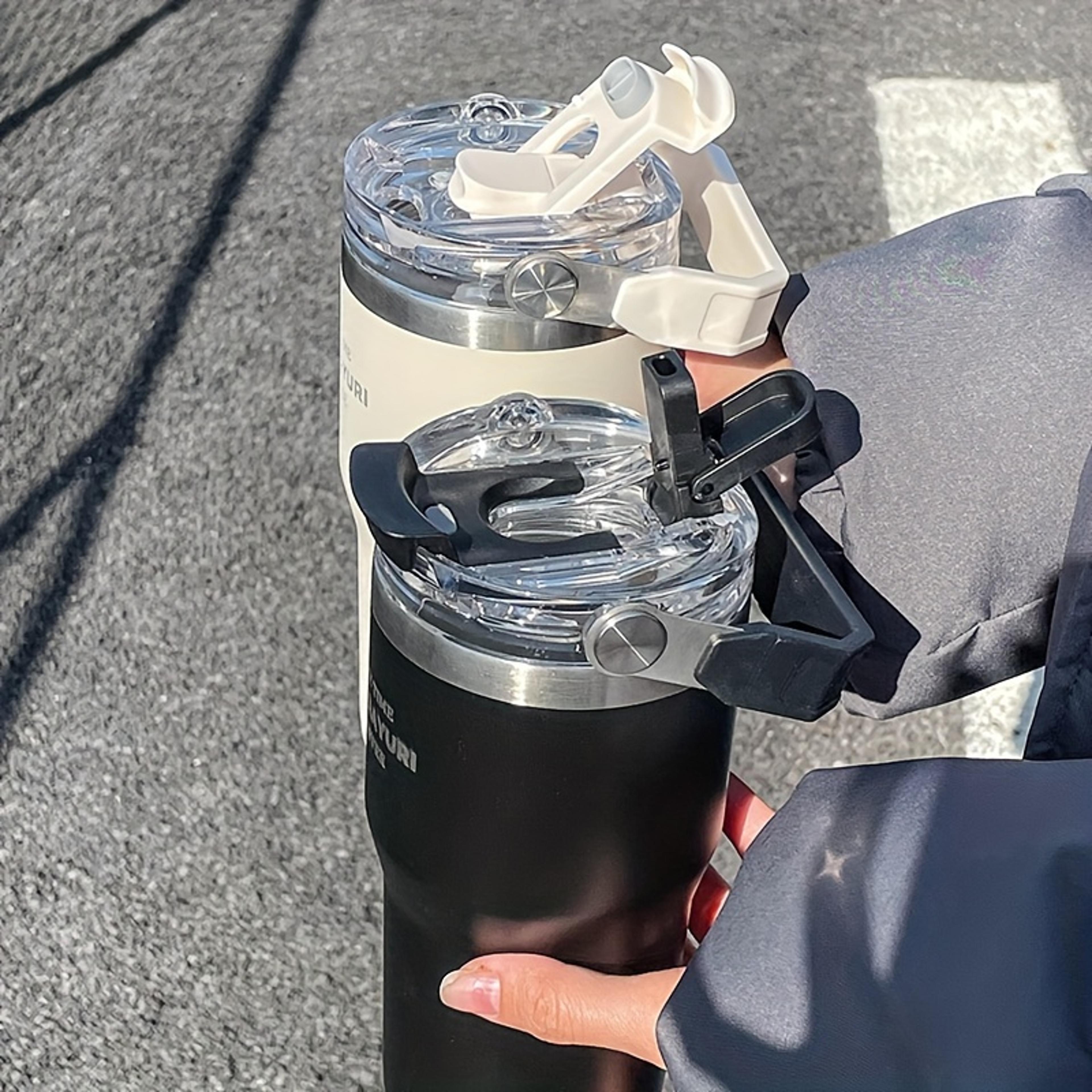 Drinking Coffee Water Cup With Straw Large Capacity Insulation Cup Simple Water Bottle For Office G 7