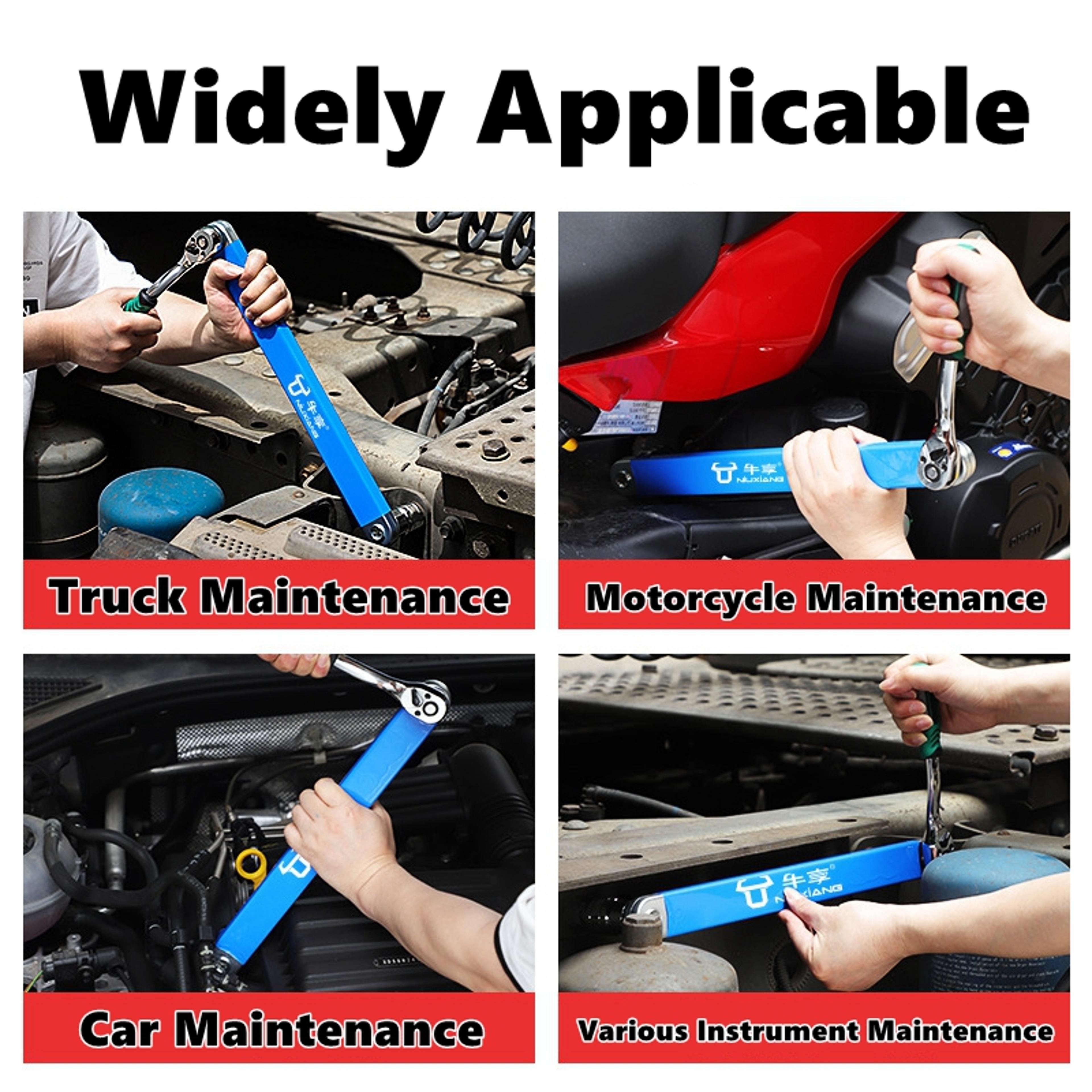 Professional Zero Offset Extension Wrench Set For Motorcycle  Home Repairs 2