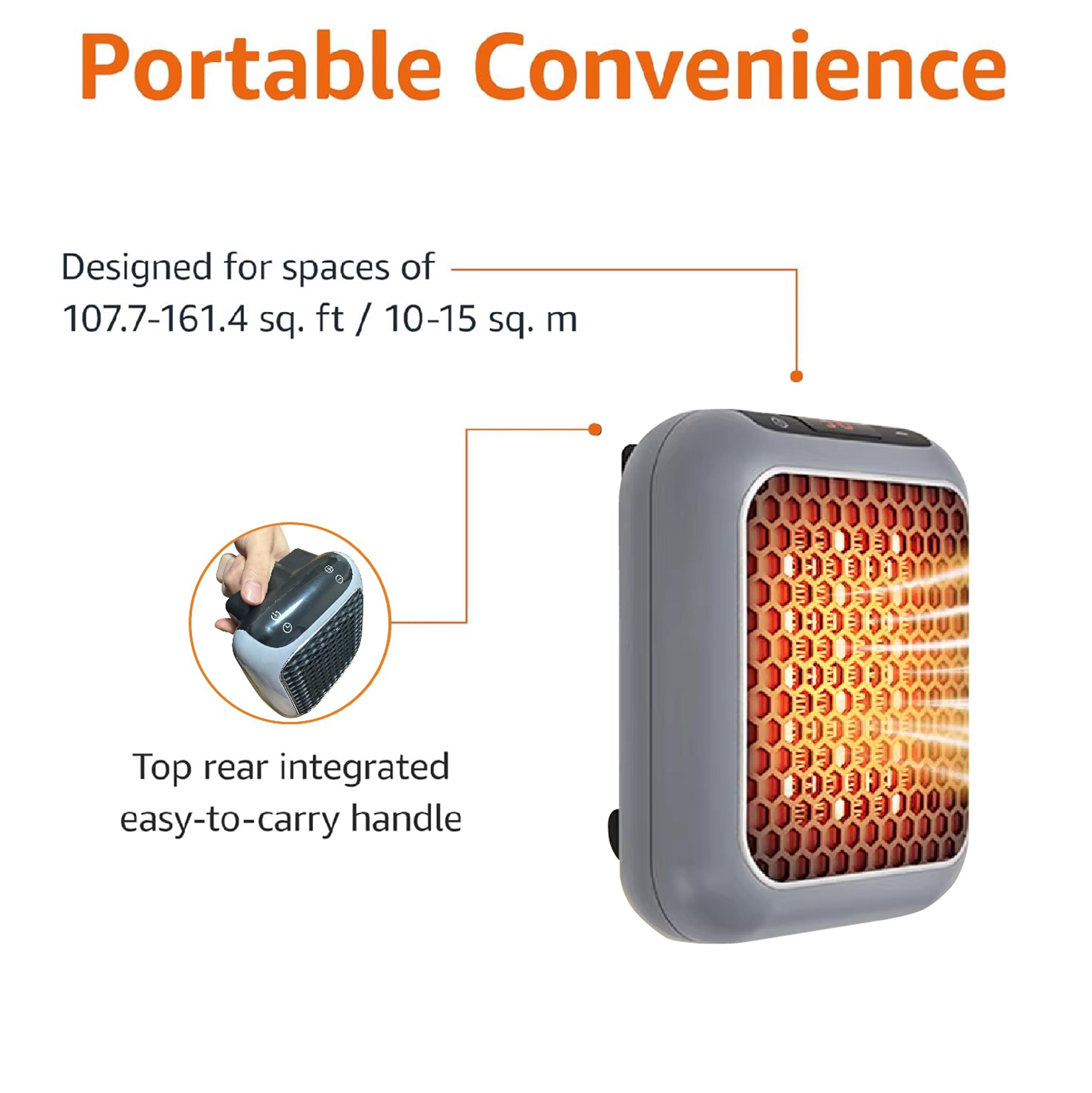 Faster Mini Heater PTC Ceramic Electric Heating Fans Wall Mounted Small Bathroom Home Heater Energy 2