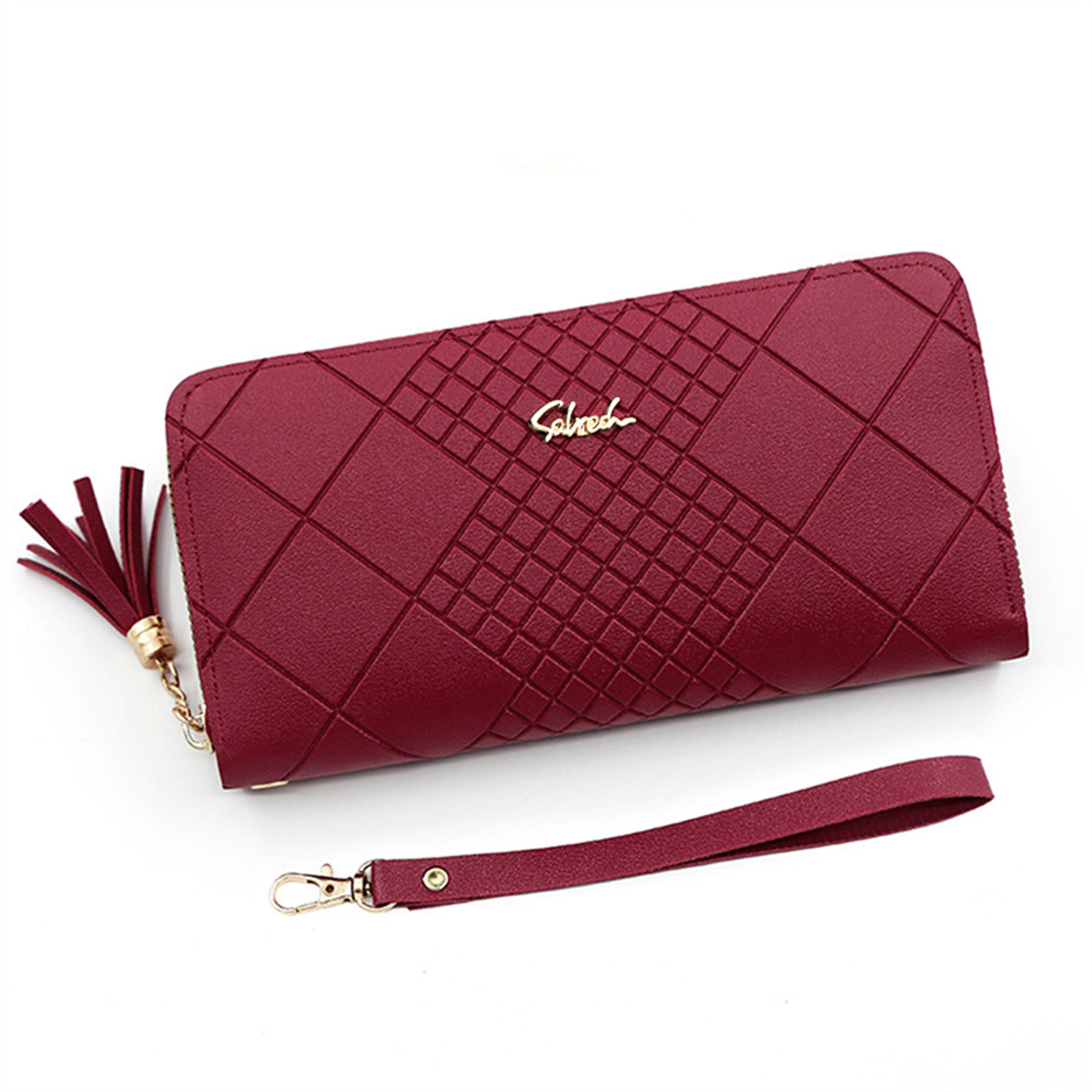 Women Long PU Leather Clutch Wallet Zipper Coin Purse With Card Holder  Money Pocket 7