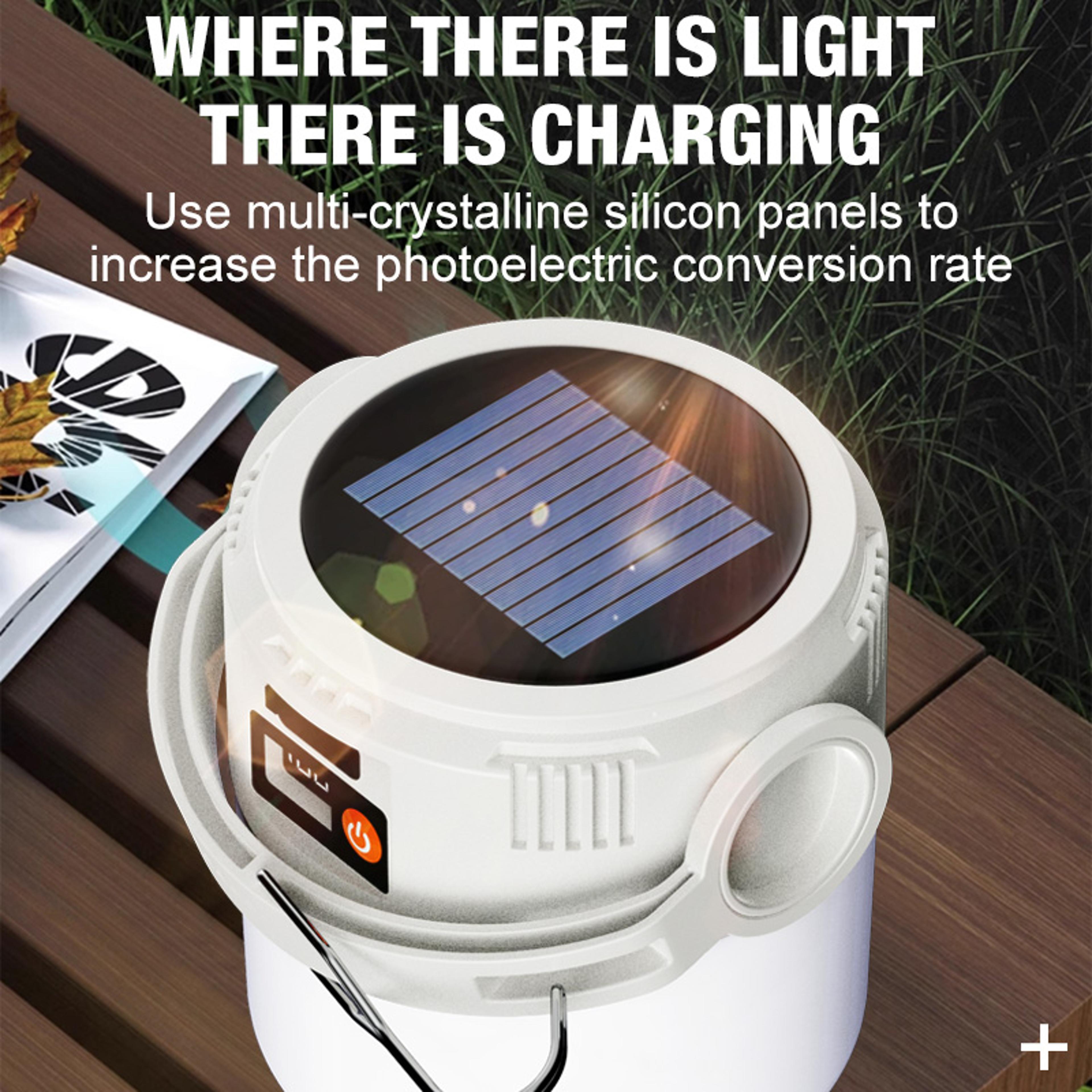 Portable Solar LED Outdoor Lamp Camping Hook Lamp With TYPEC Charging 2