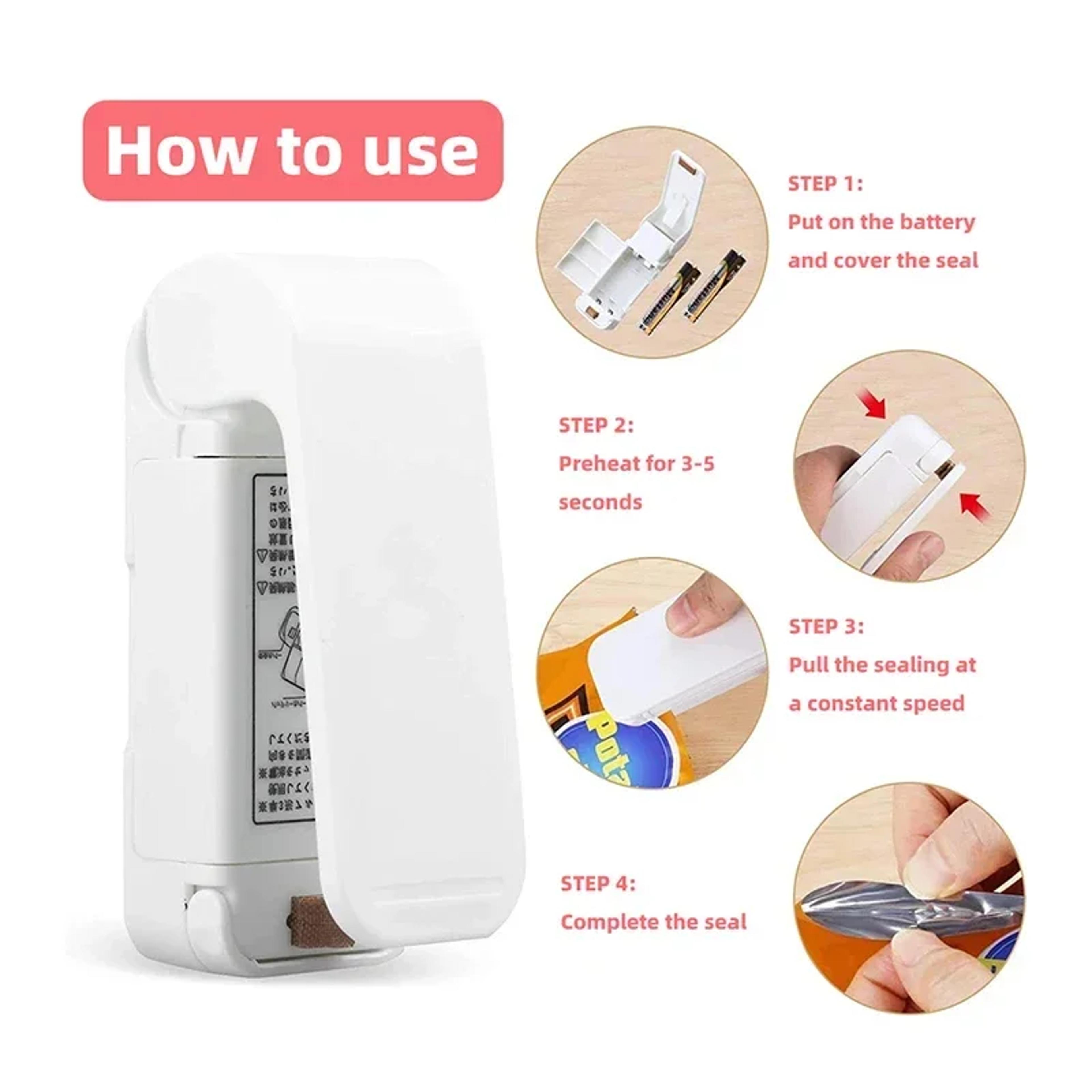 Portable Heat Sealer Mini Food Packaging  Thermal Plastic Bag Sealer For Storage 2