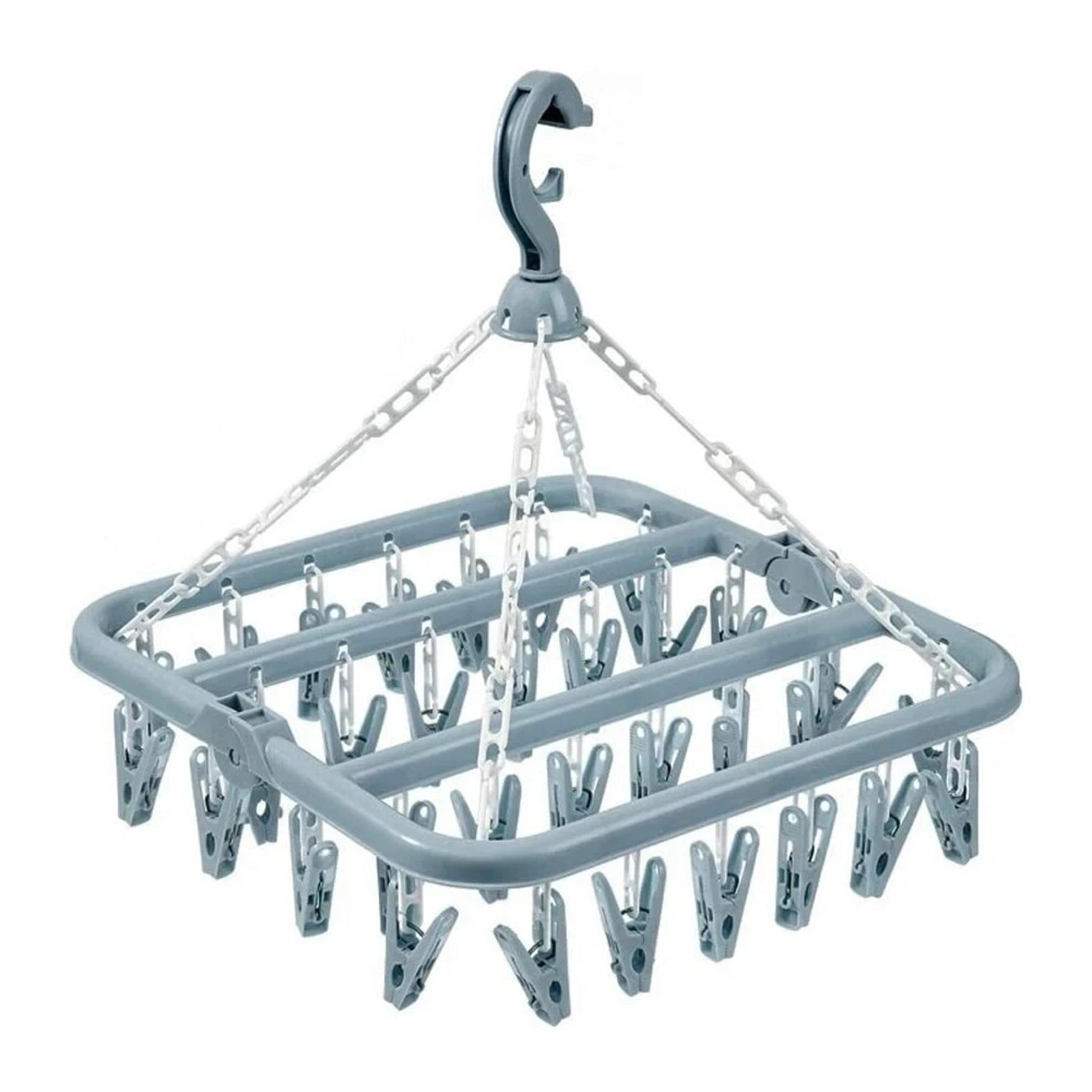 Clip Clothes Drying Hanger Folding Rack For Socks And Underwear Laundry 2
