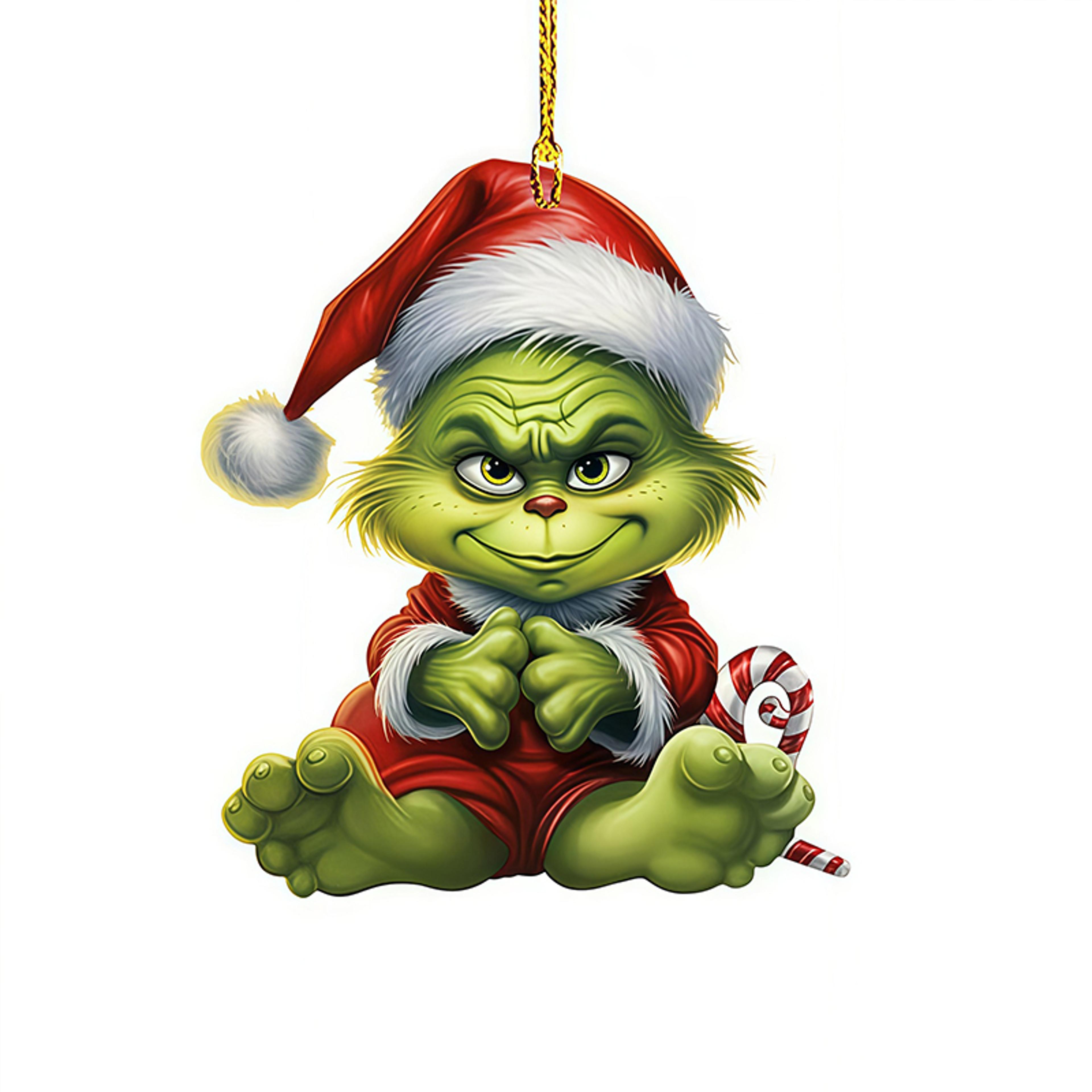 Creative Green Grinch Christmas Tree Ornament Cartoon Hanging Pendant For Holiday Thanksgiving And  1