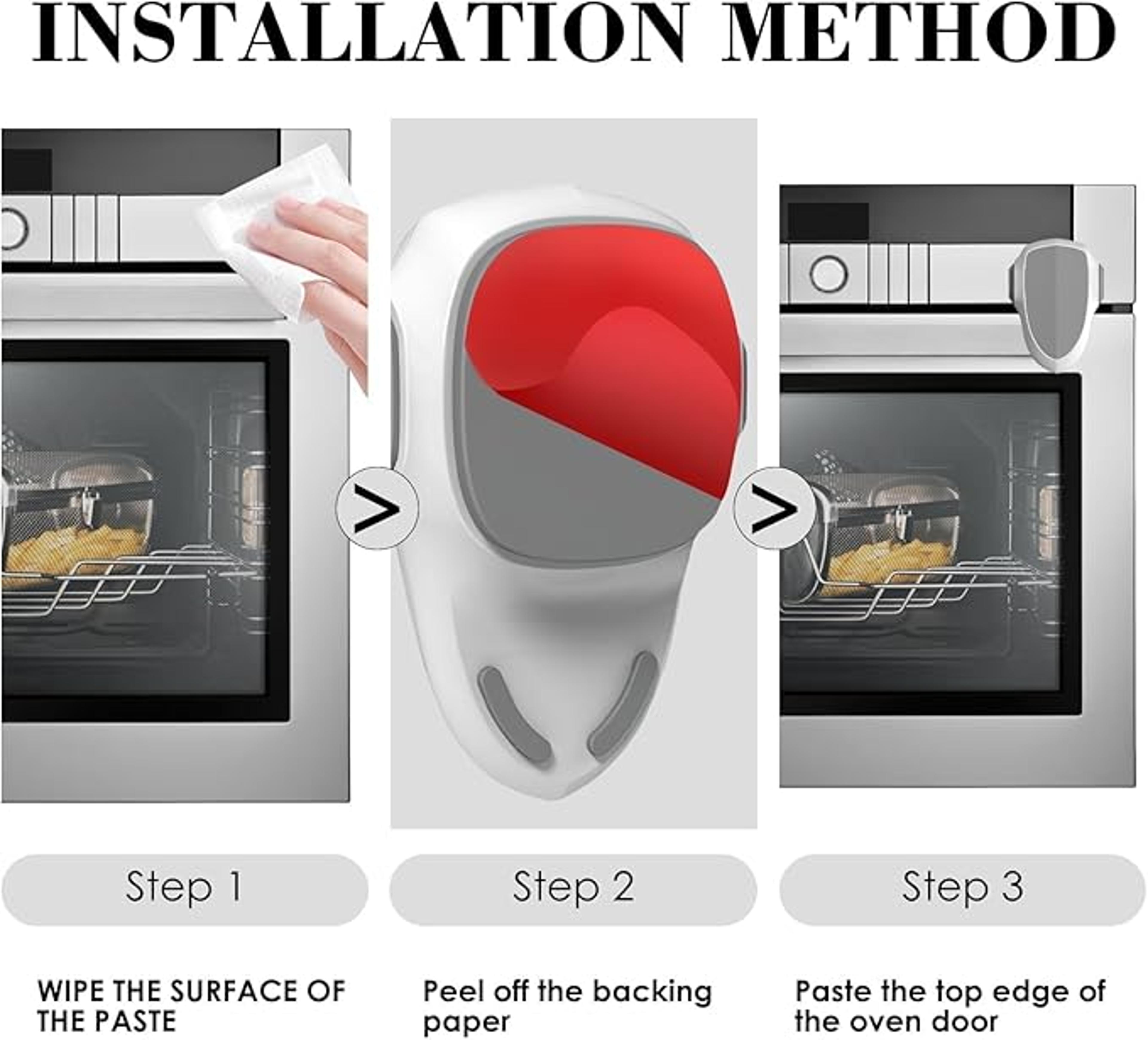 Childproof Oven Door Lock For Toddlers HeatResistant SelfAdhesive Lock NoDrill Durable Baby Safety  4