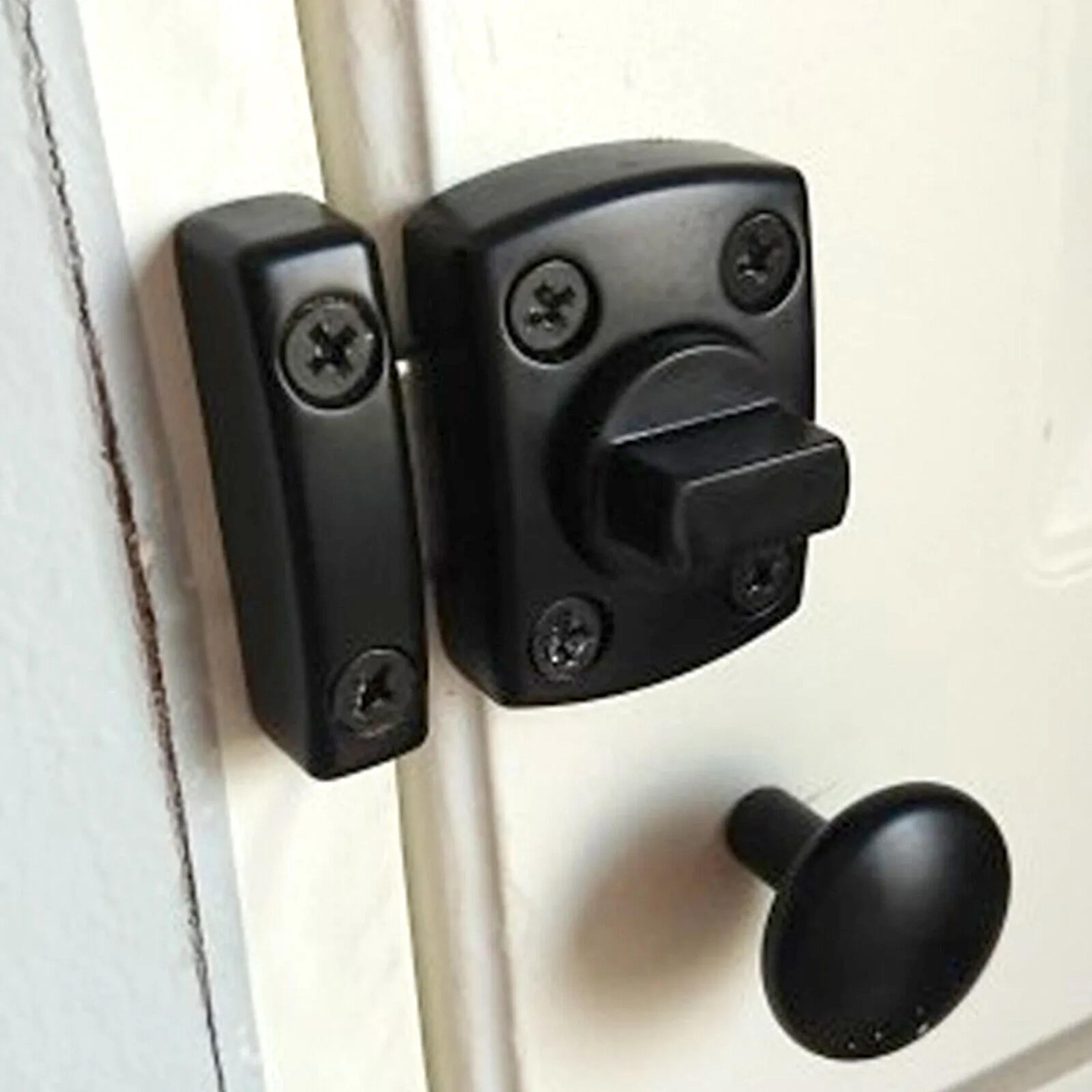 Double Sided Gate Hardware Safety Lock Gate Latch Slide Bolt 3