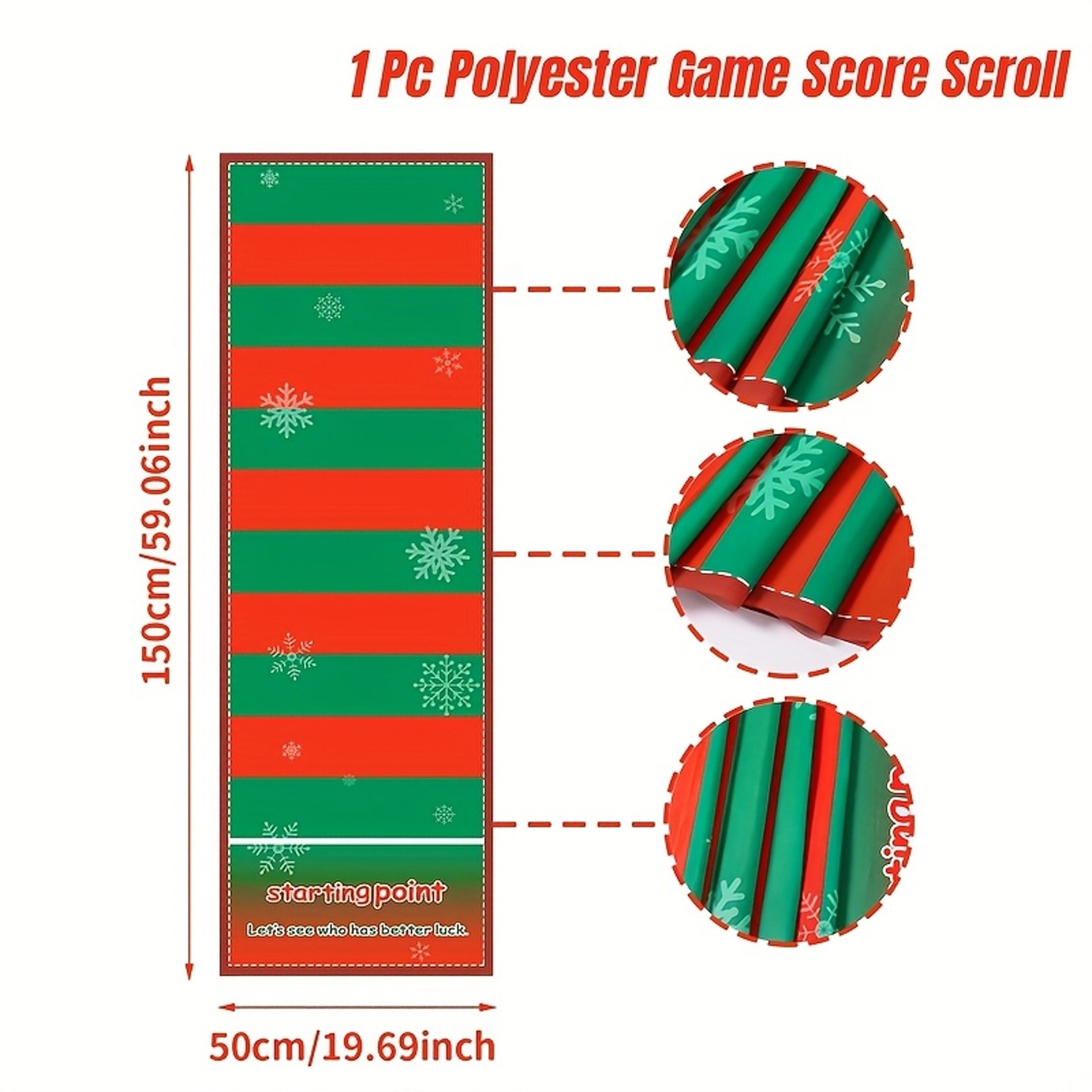 Xmas Bottle Drinking Game Christmas Scroll Scoring Game Sports Activities For Indoor And Outdoor Fu 4