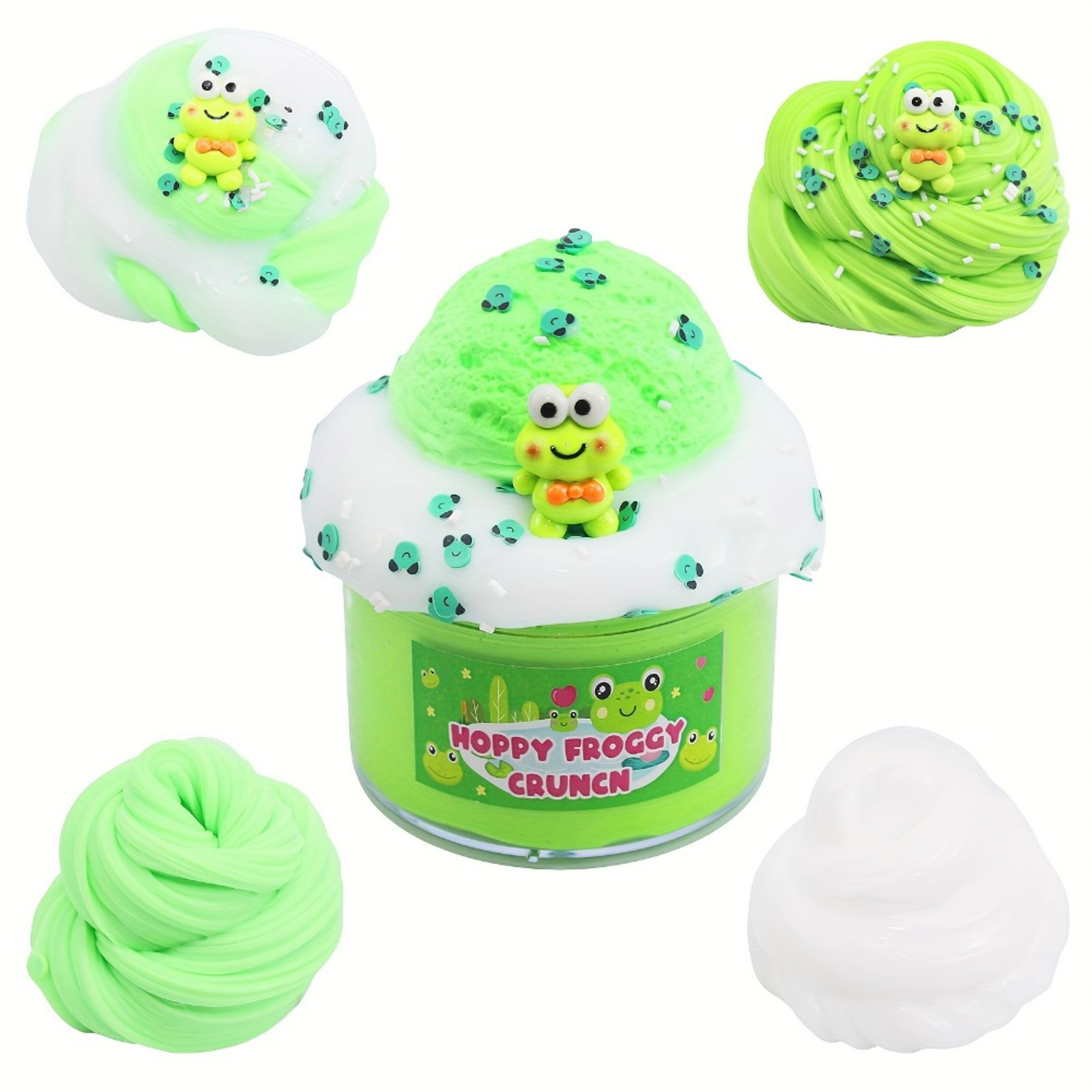 DIY Colored Mud Squeeze Toy Handmade Frog Slime Soft Stretchy Craft Stress Relief For Kids 3