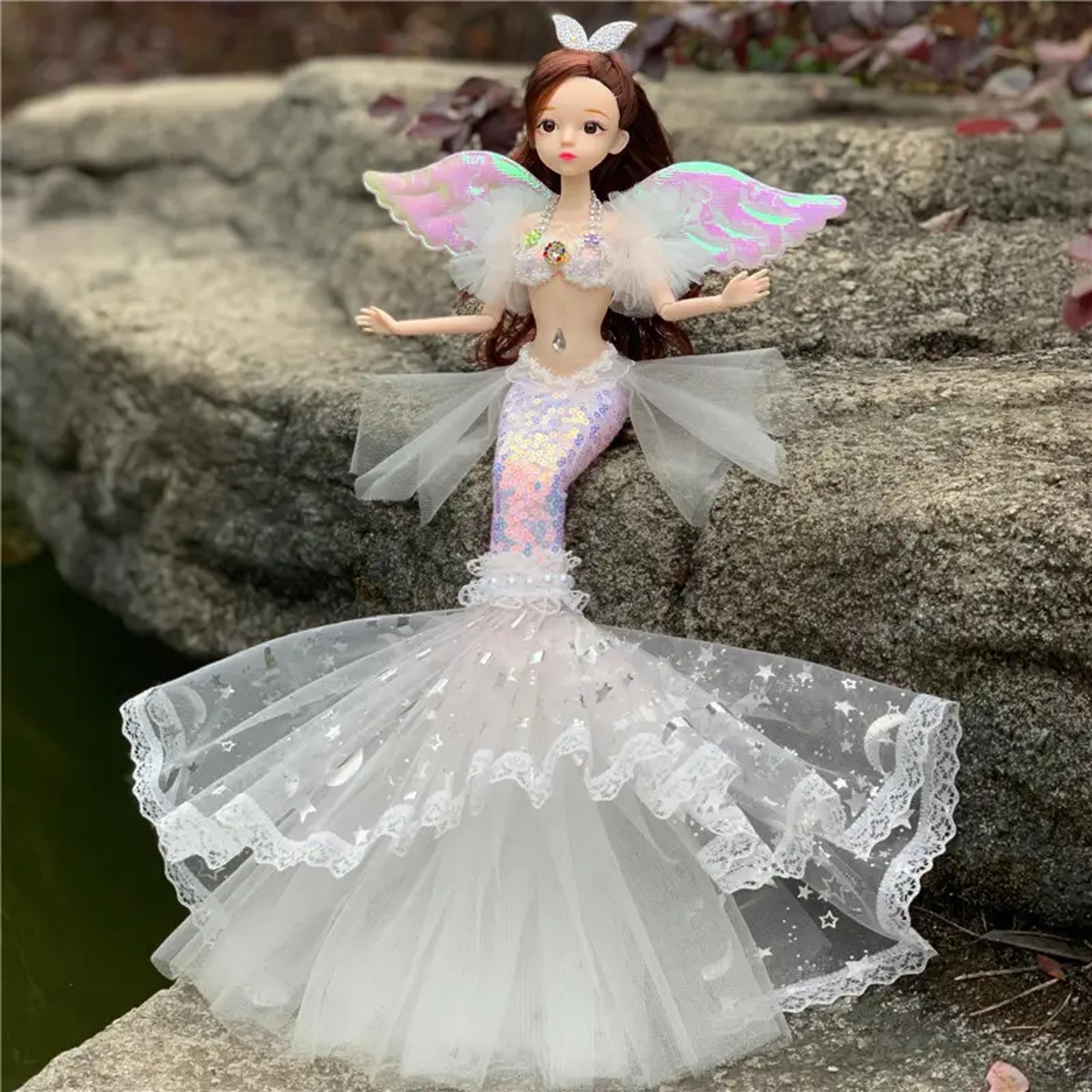 Enchanting Princess Mermaid Doll Ideal For Pretend Play  Dress Up Toy 8