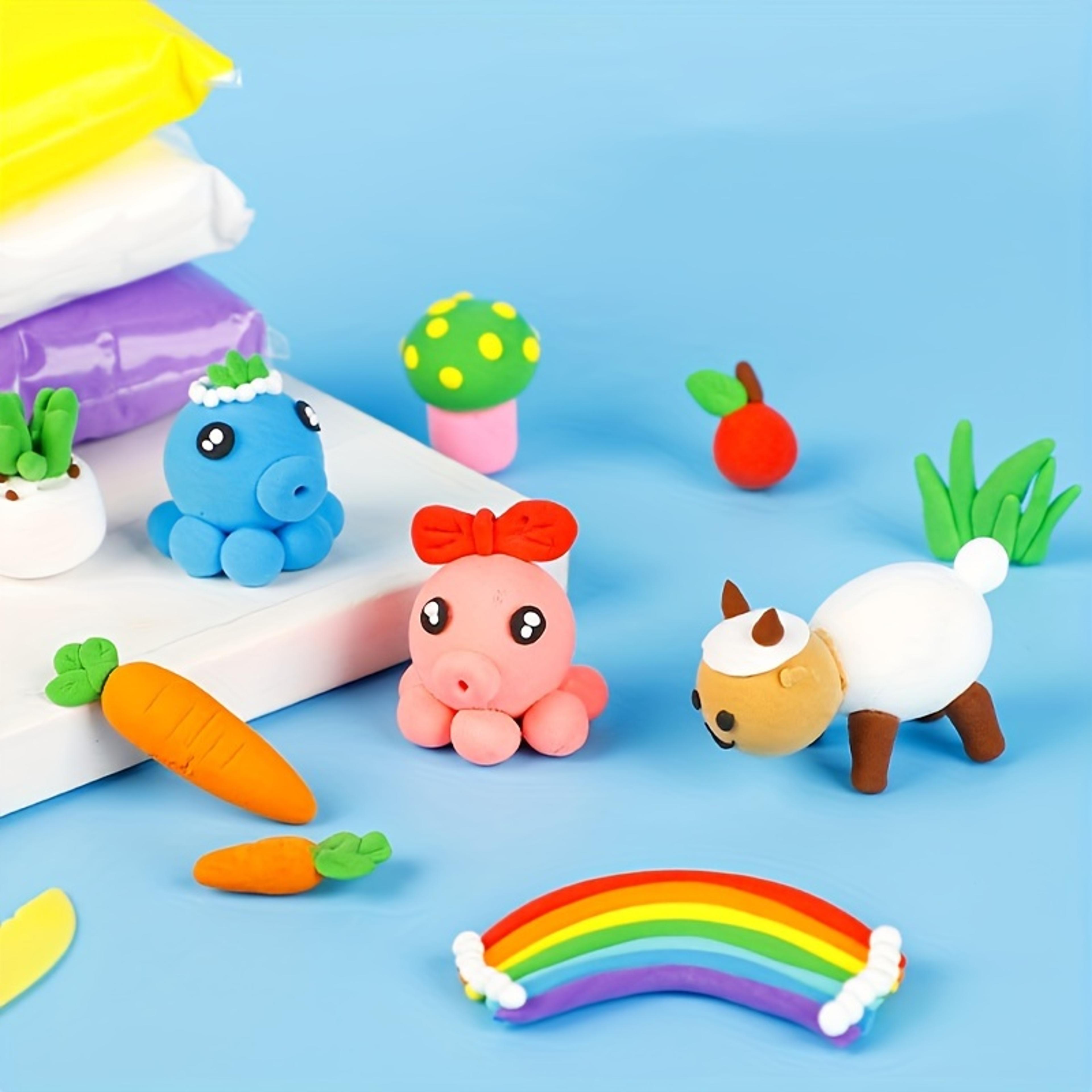 NonToxic Magic Air Dry Clay Set Perfect For Kids Modeling Includes Deluxe Tool Kit And Vibrant Colo 2