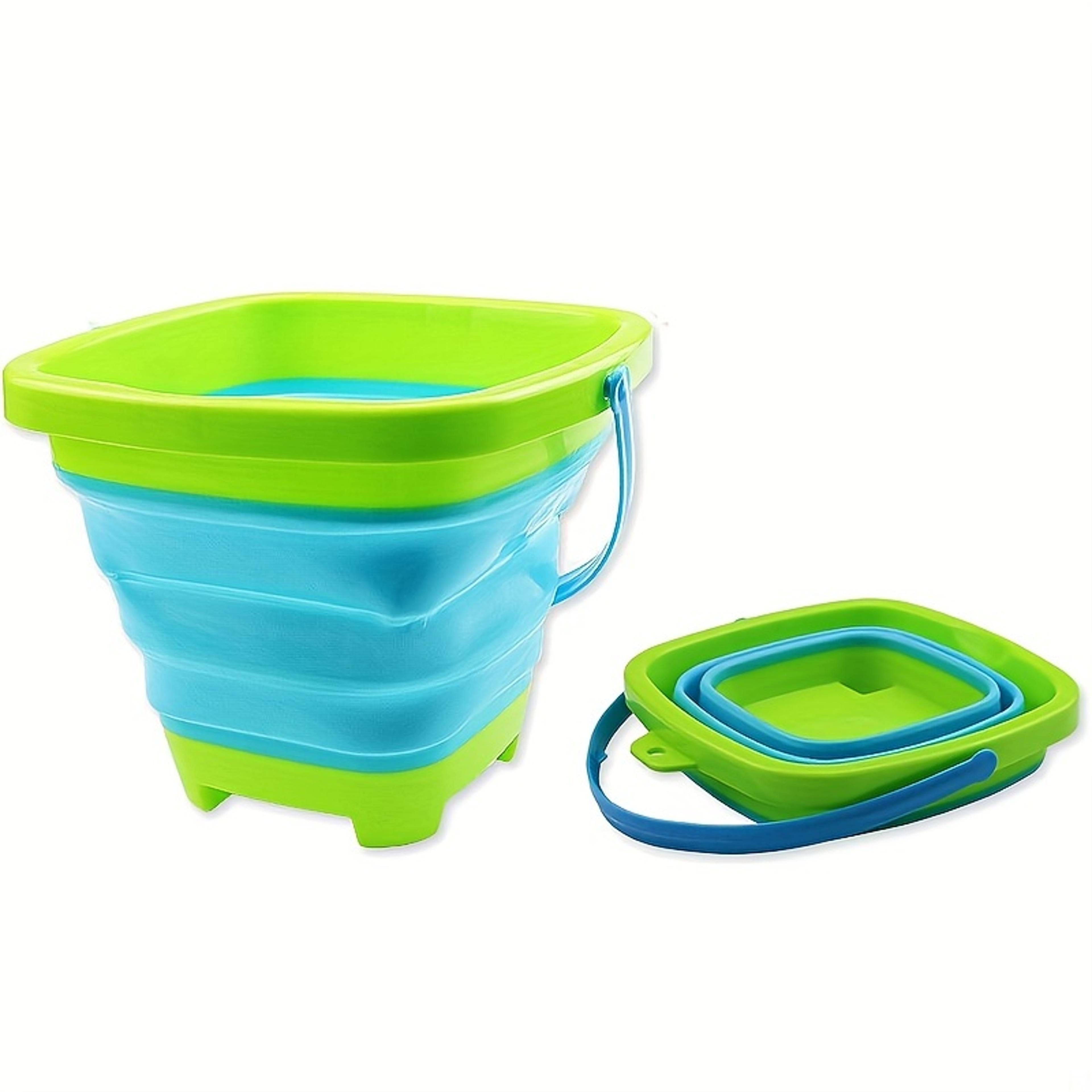 Foldable Silicone Beach Bucket For Kids  Portable Collapsible Sand Toys For Summer Fun 8