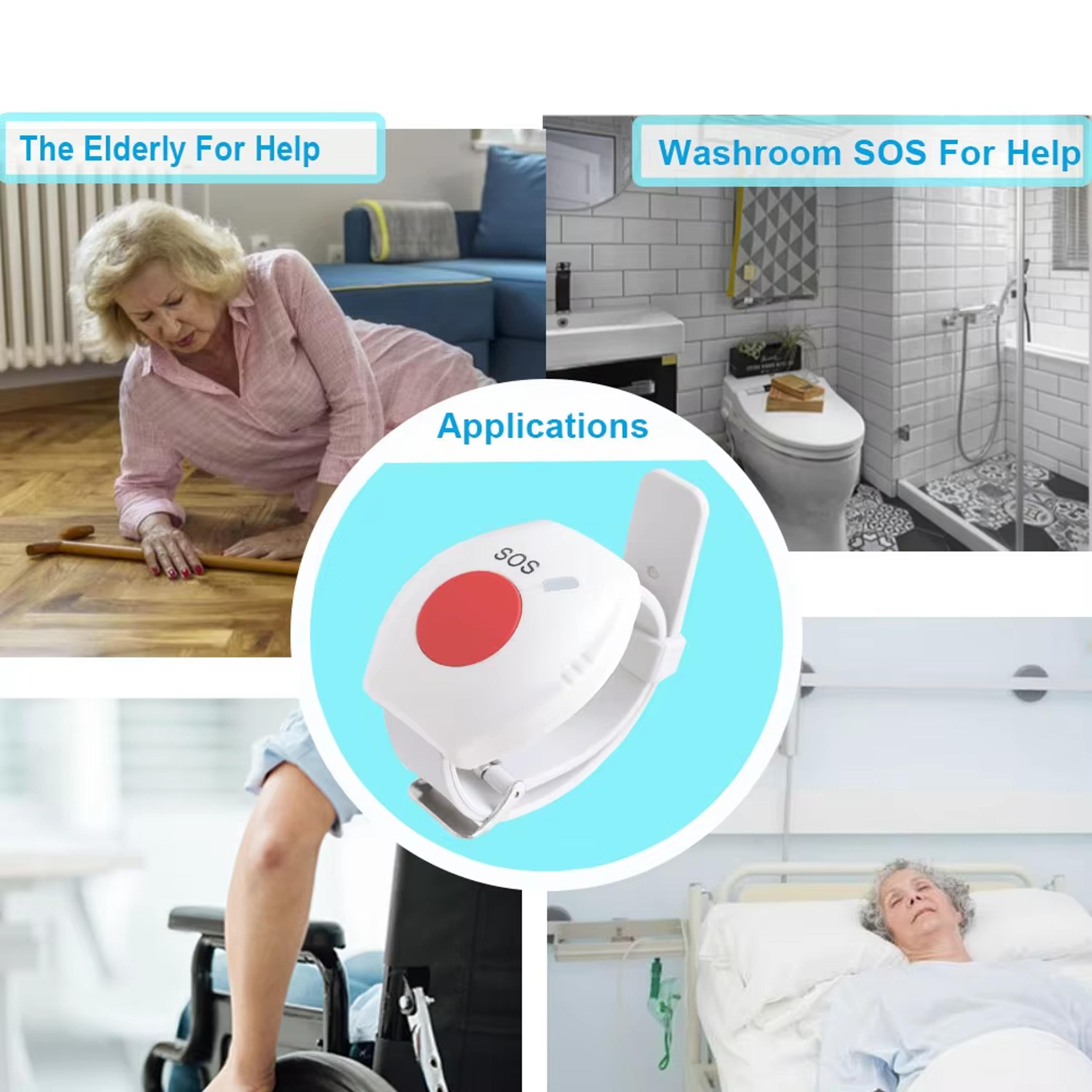 Smart WiFi SOS Call Button For Seniors  Caregivers  Wireless Emergency Alert System 4