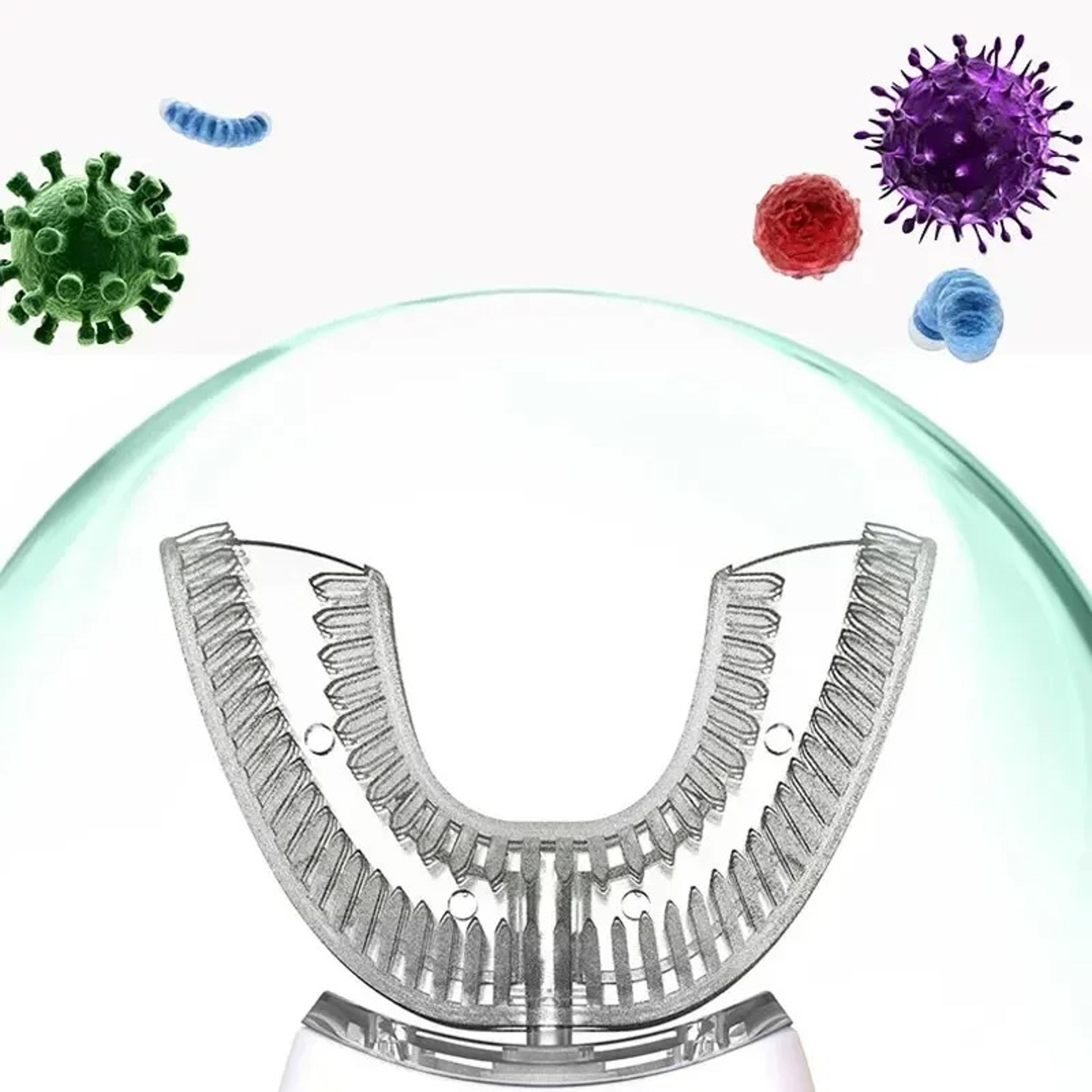 Smart UShaped Toothbrush For Adults  Kids 360 Auto Sonic Rechargeable Waterproof Oral Hygiene Tool 3