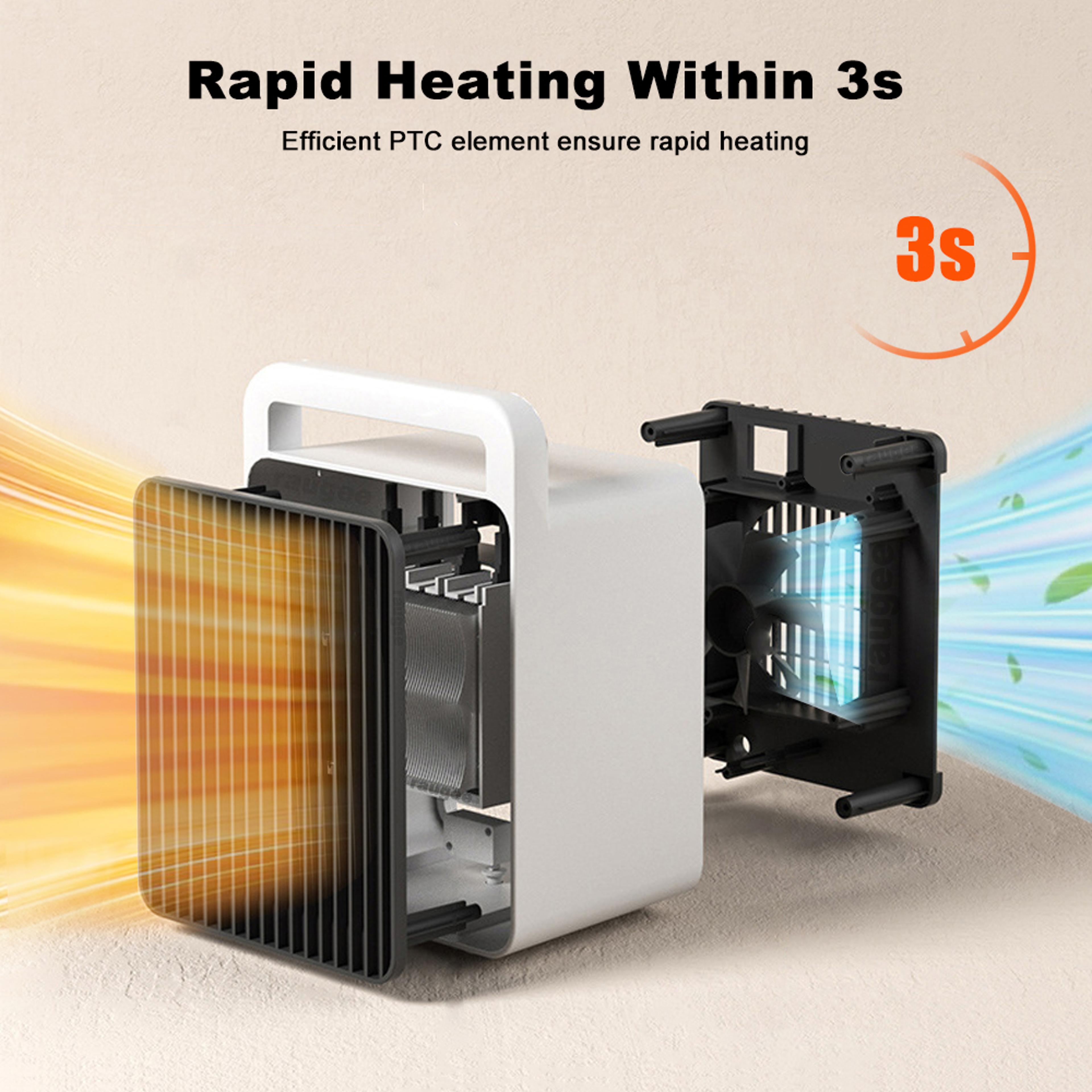 Portable Mini PTC Heater For Home Room  Bathroom  Compact Electric Heating Fan  Hot Air Blower 4