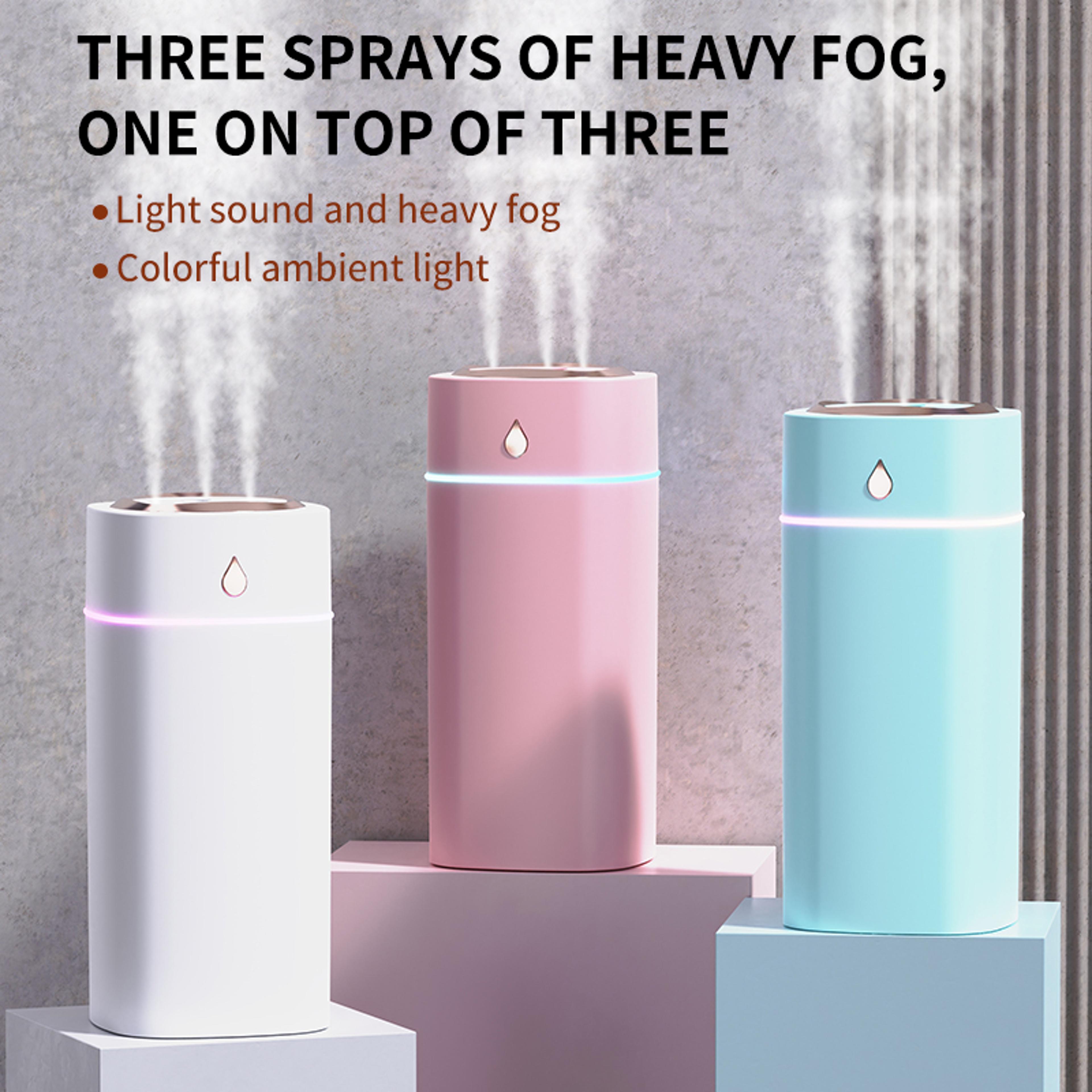 TripleNozzle Waterdrop Mist Humidifier  600mL Capacity For Fast Gentle Moisture 1