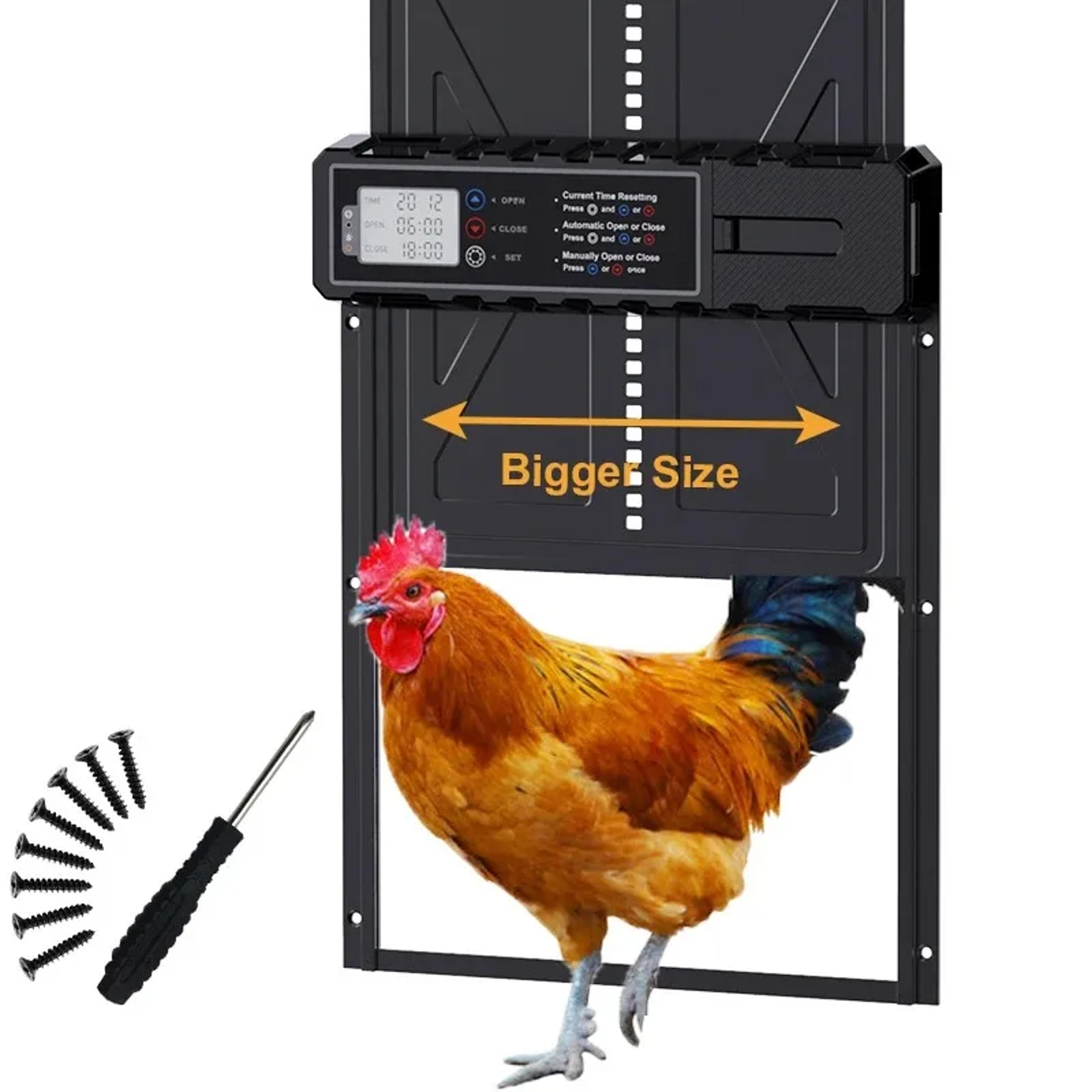 Automatic Poultry Coop Door With LCD Timer  Easy Installation  Battery Operated 5