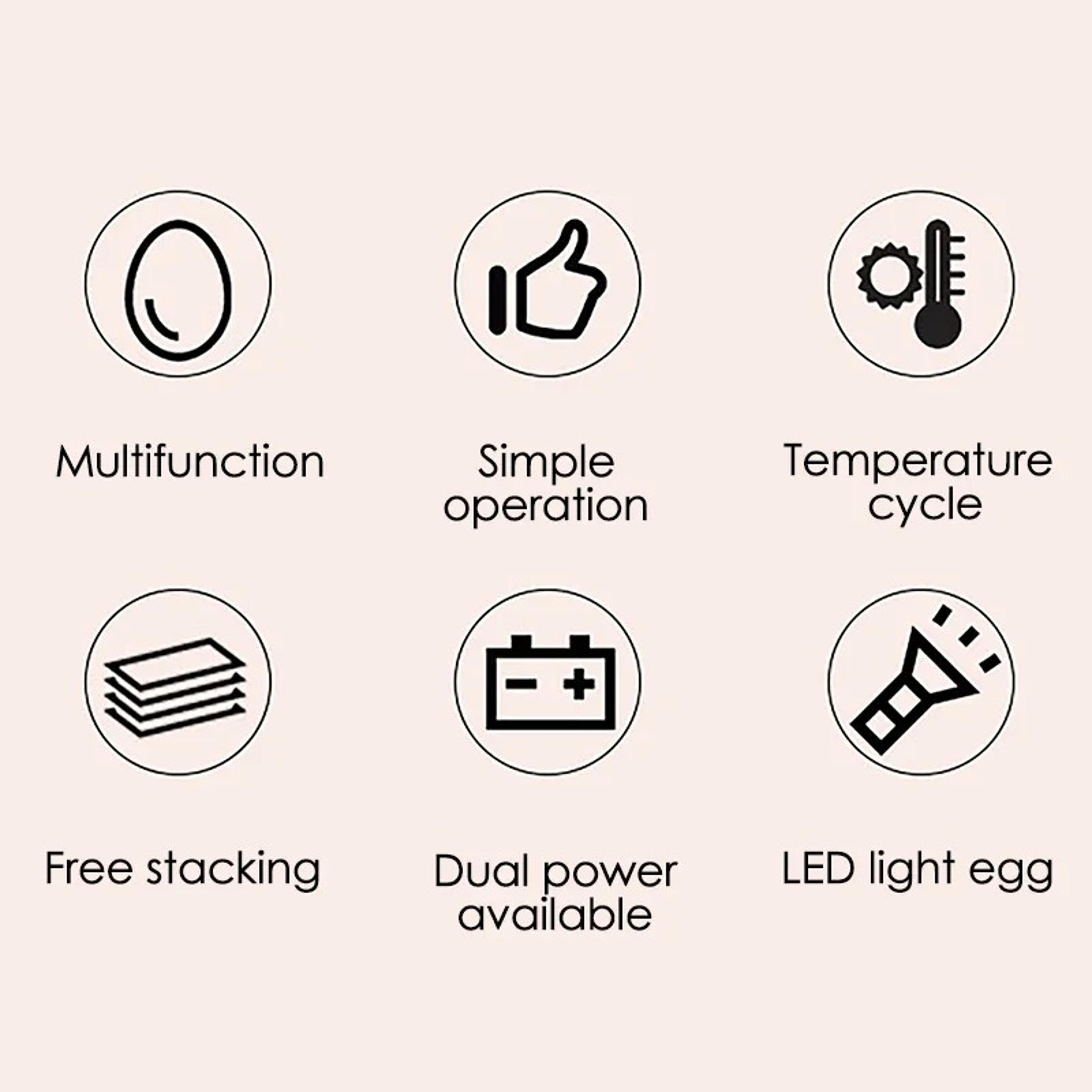 Egg Automatic Mini Incubator With Dual Power  AutoTurning For Poultry Ducks Geese  Birds  Home Use 2
