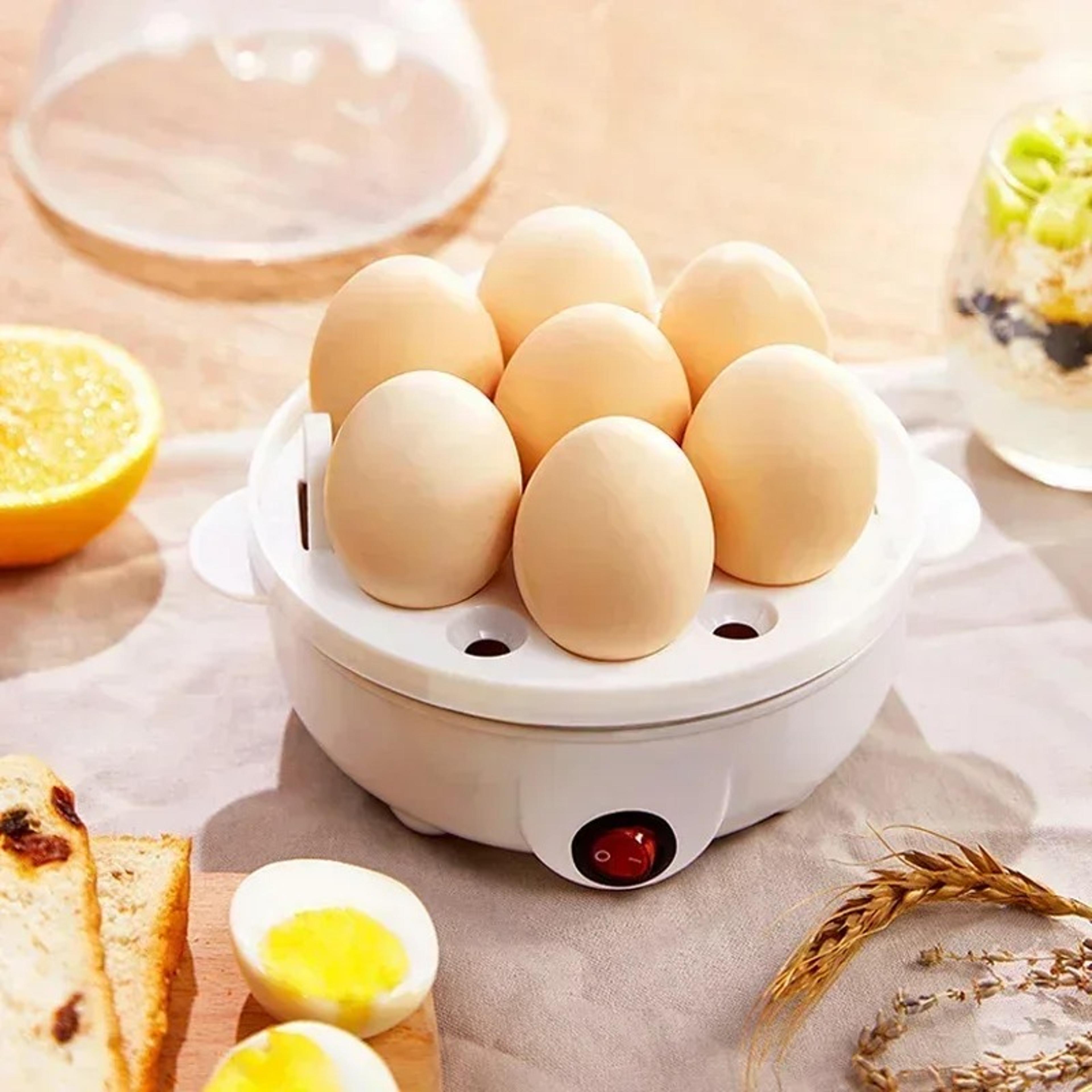 Dual Layer Electric Egg Steamer For Poached Boiled Eggs  Veggies  Fast Efficient Kitchen Breakfast  4