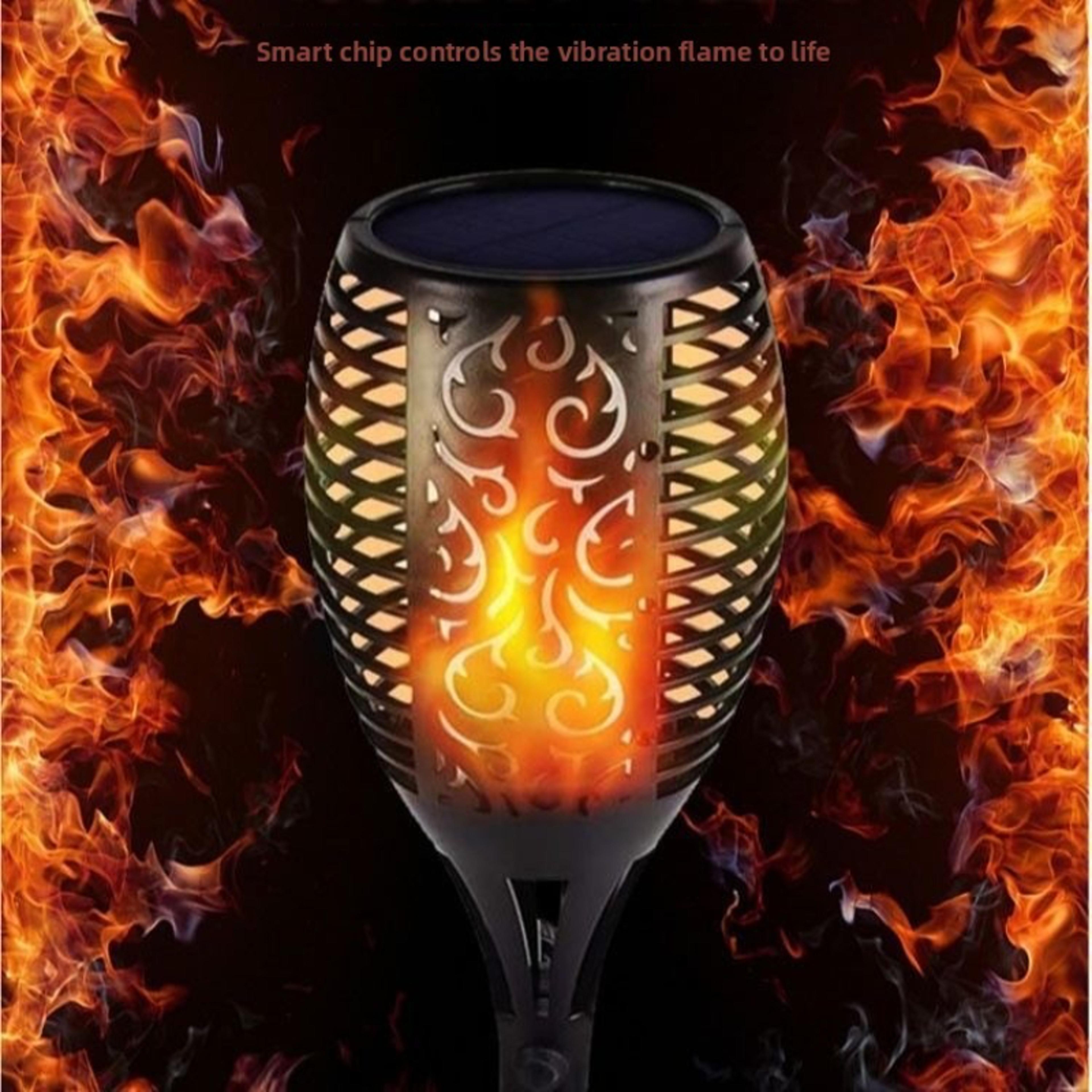 Solar Flame Lights Outdoor Waterproof LED Torches For Garden  Yard Perfect For Halloween Decoration 1