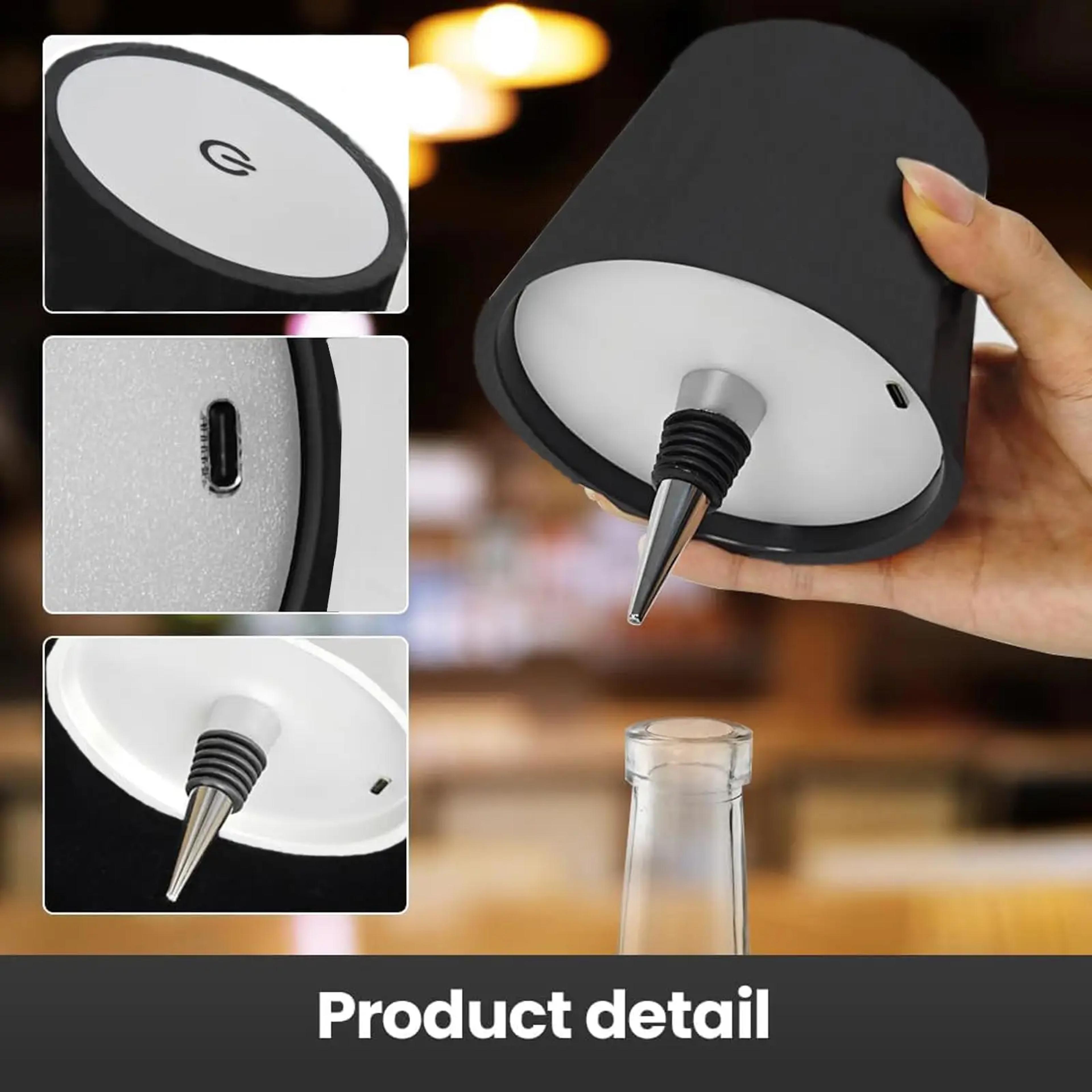 Wireless Bottle Table Lamp  Touch Control Colors  Stepless Dimming Night Lamp For Outdoor Bars Wine 3
