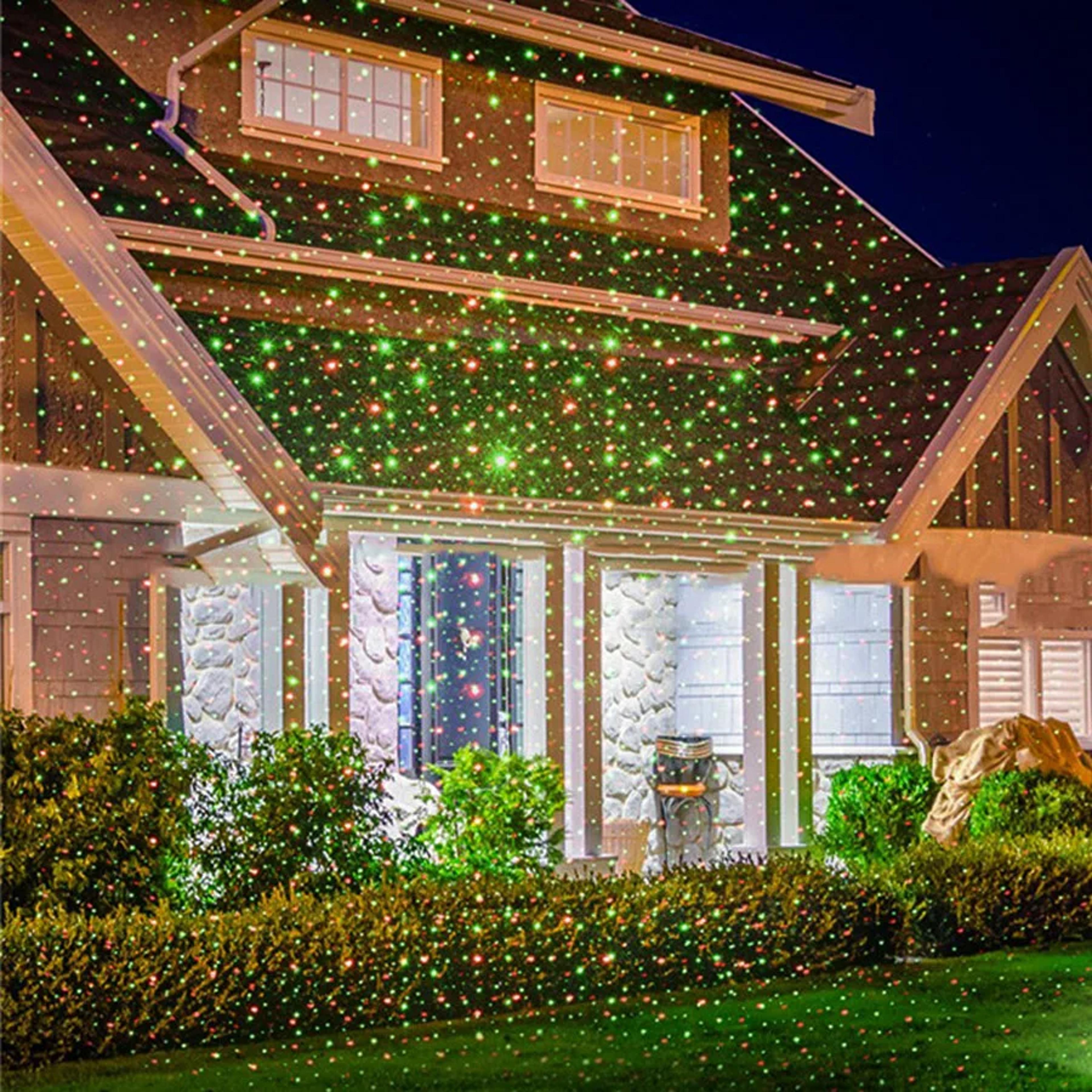 Moving Full Sky Star Laser Projector Lamp  Outdoor Red  Green Christmas Party LED Stage Light 4