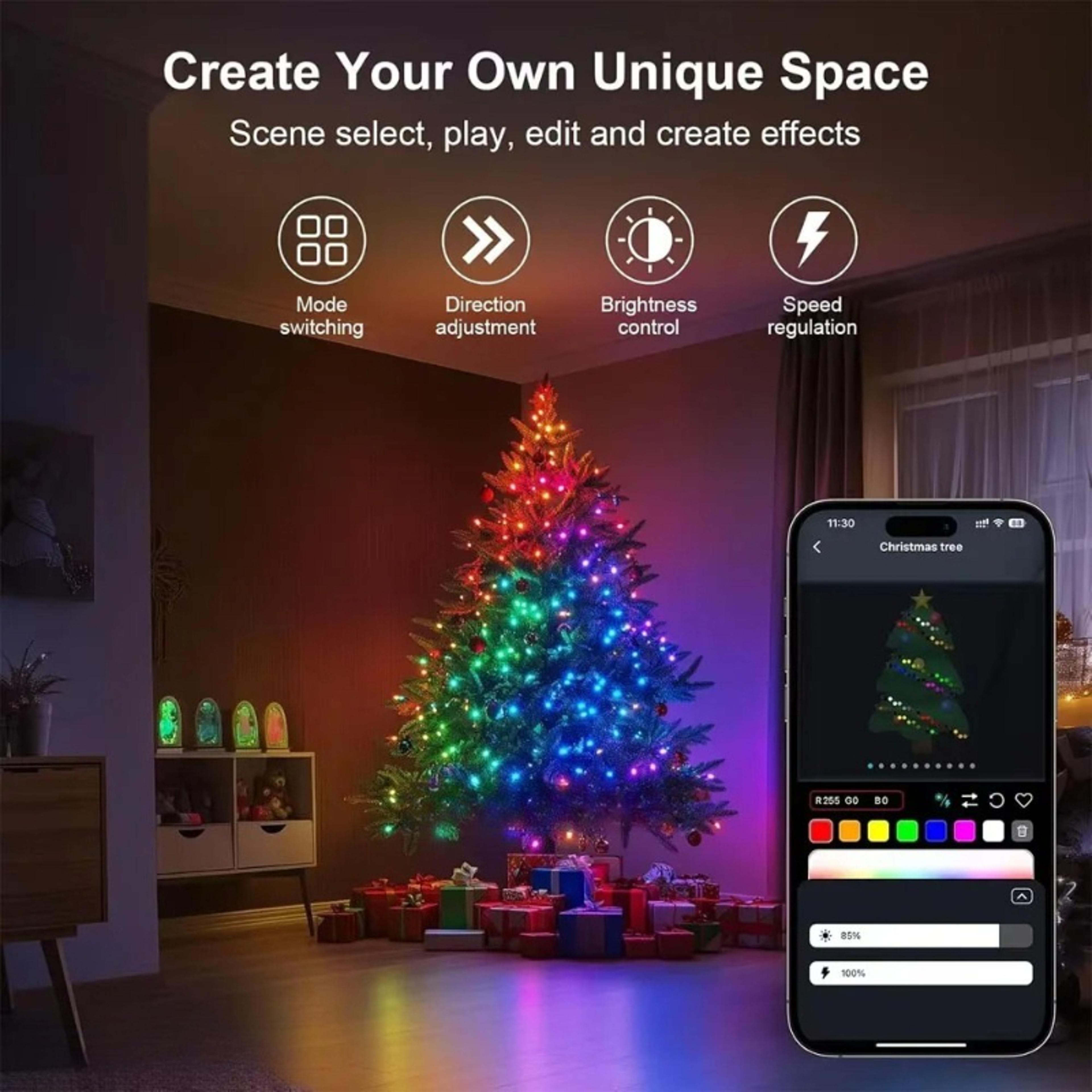 Fairy String Lights With APP Control Music Sync USB Powered For Home And Xmas Decor 2
