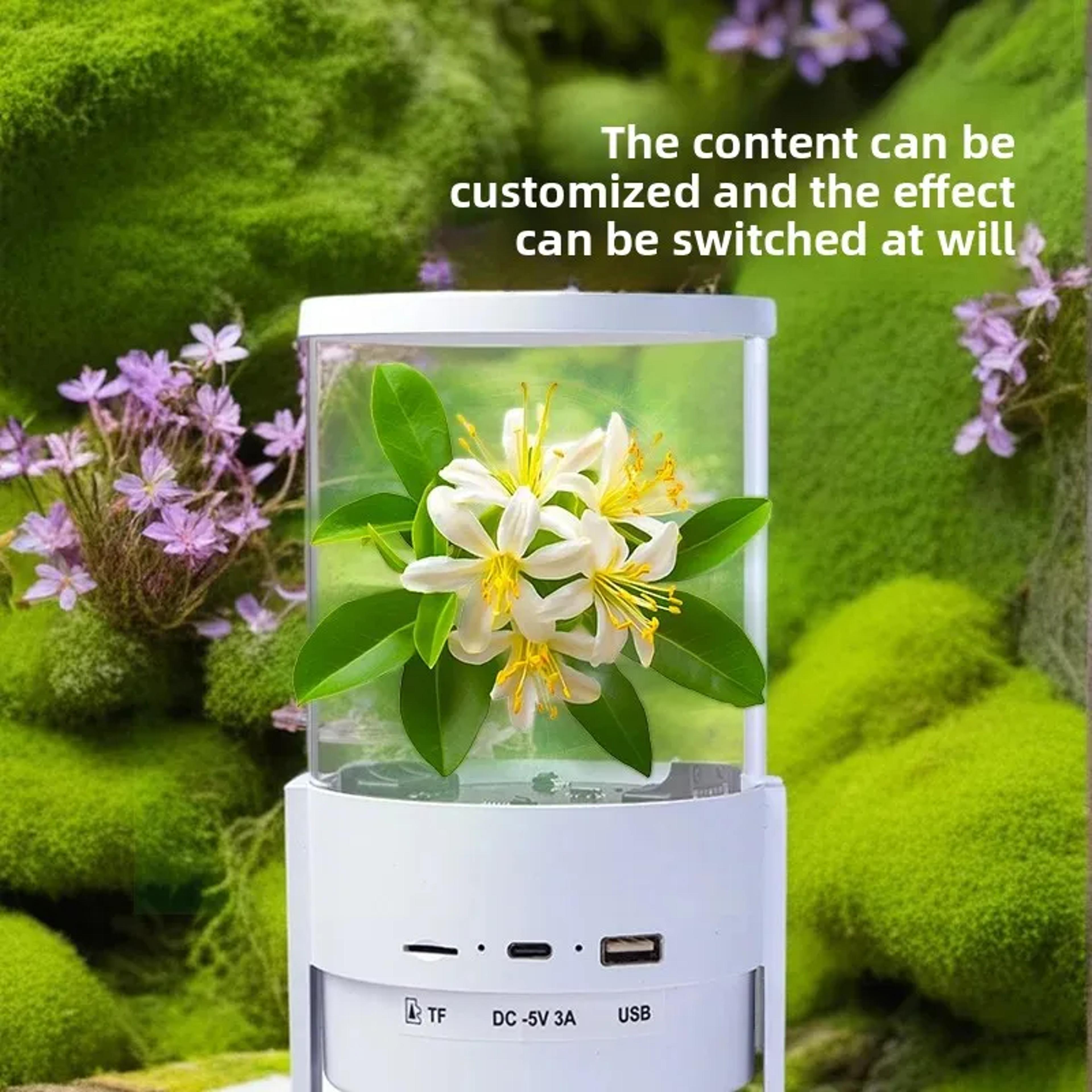Hologram Projector Fan Cylindrical LED Display With WiFi  Bluetooth Control 2