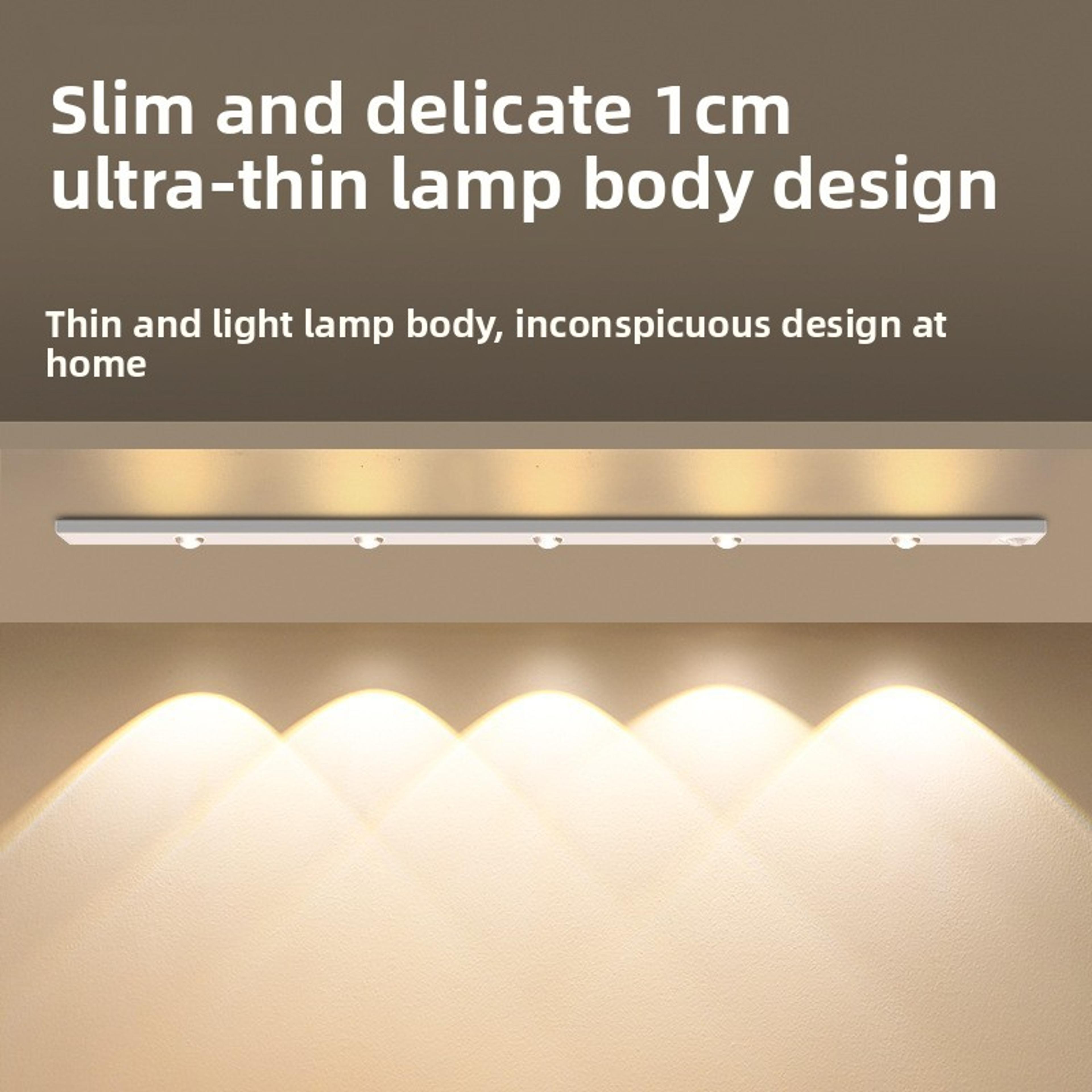 Rechargeable LED Smart Human Body Sensor Night Light  Cat Eye Sensor Wine Cabinet Hill Night Light 1