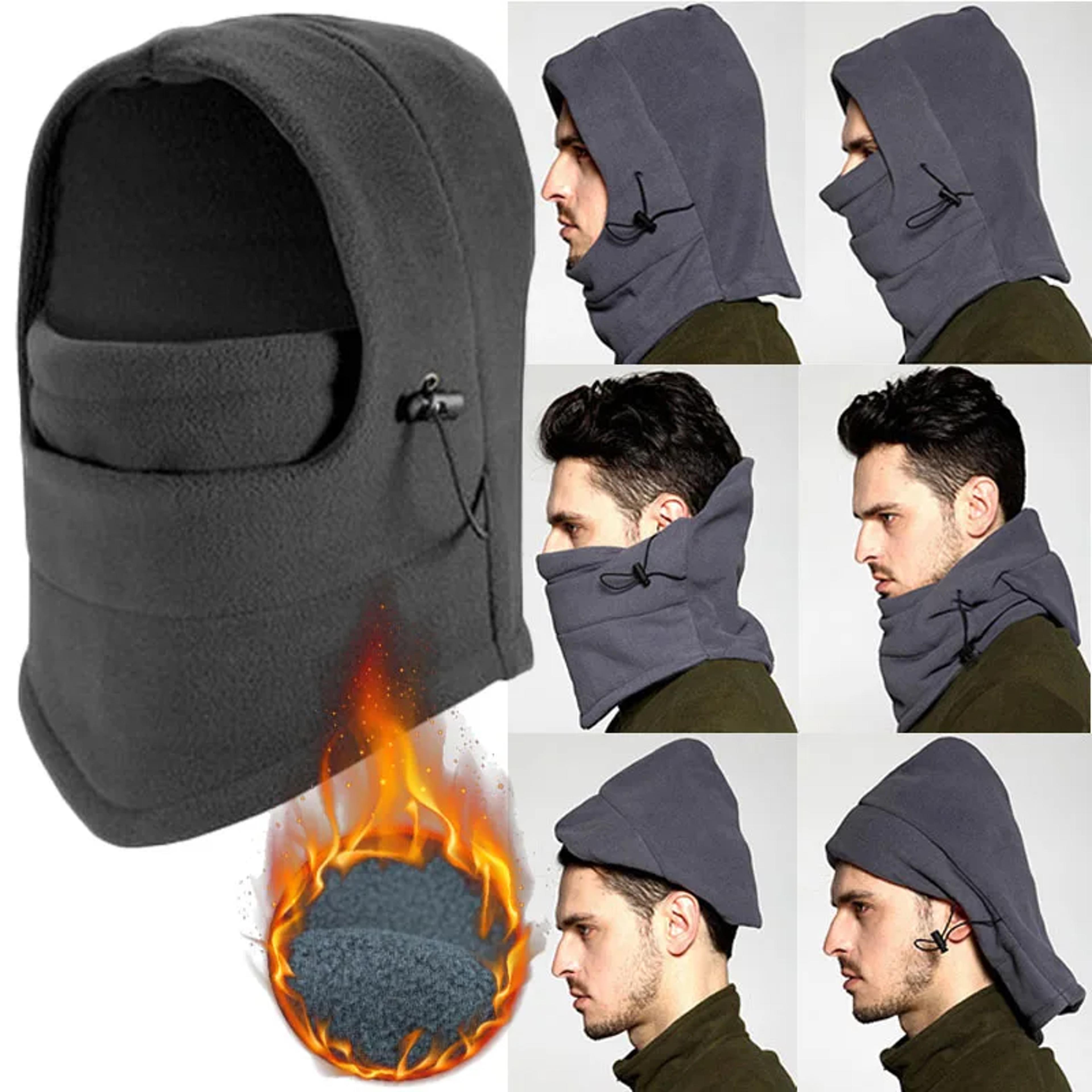 Waterproof Thermal Fleece Balaclava Hat For Men  Women  Winter Neck Warmer Hooded Hat For Hiking  O
