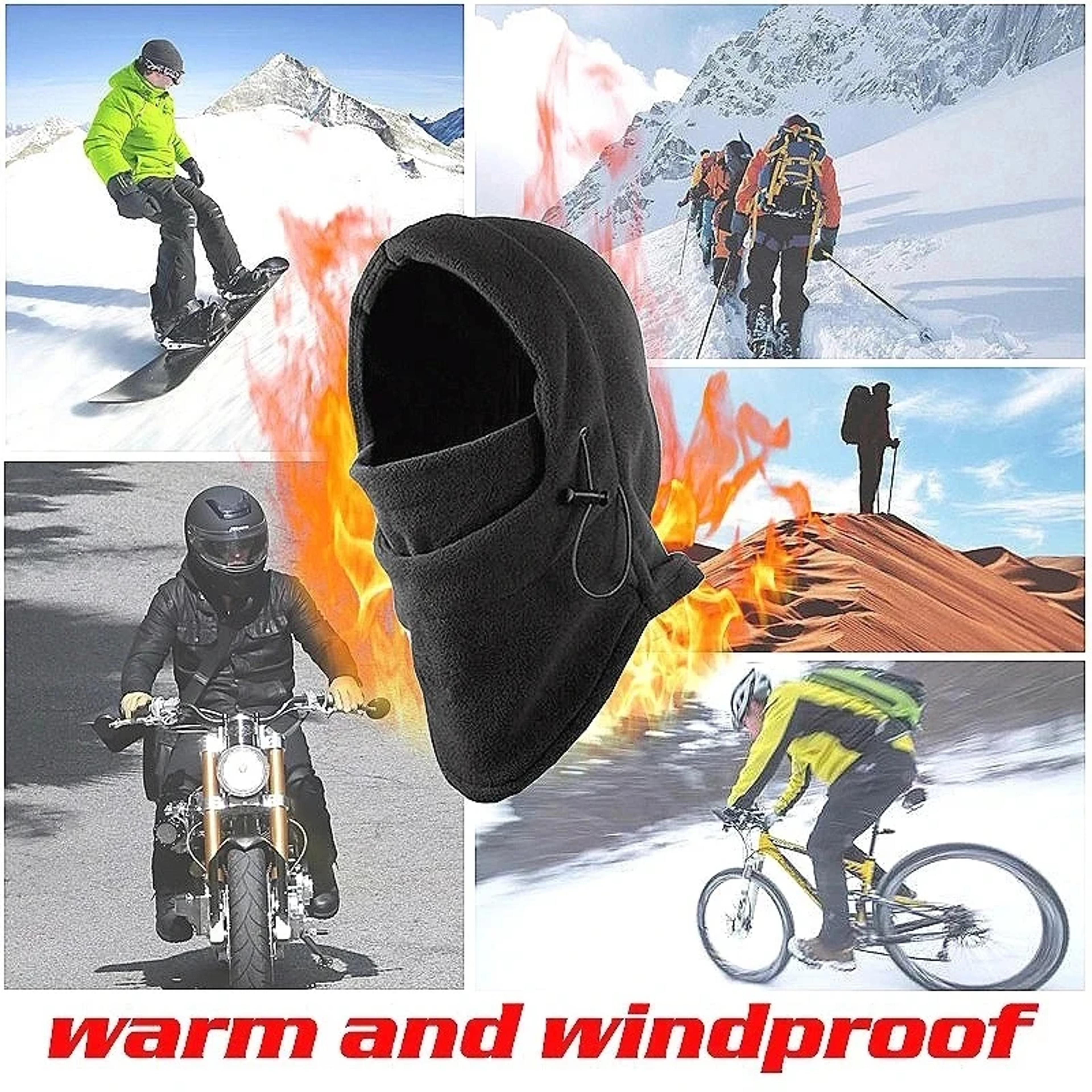 Waterproof Thermal Fleece Balaclava Hat For Men  Women  Winter Neck Warmer Hooded Hat For Hiking  O