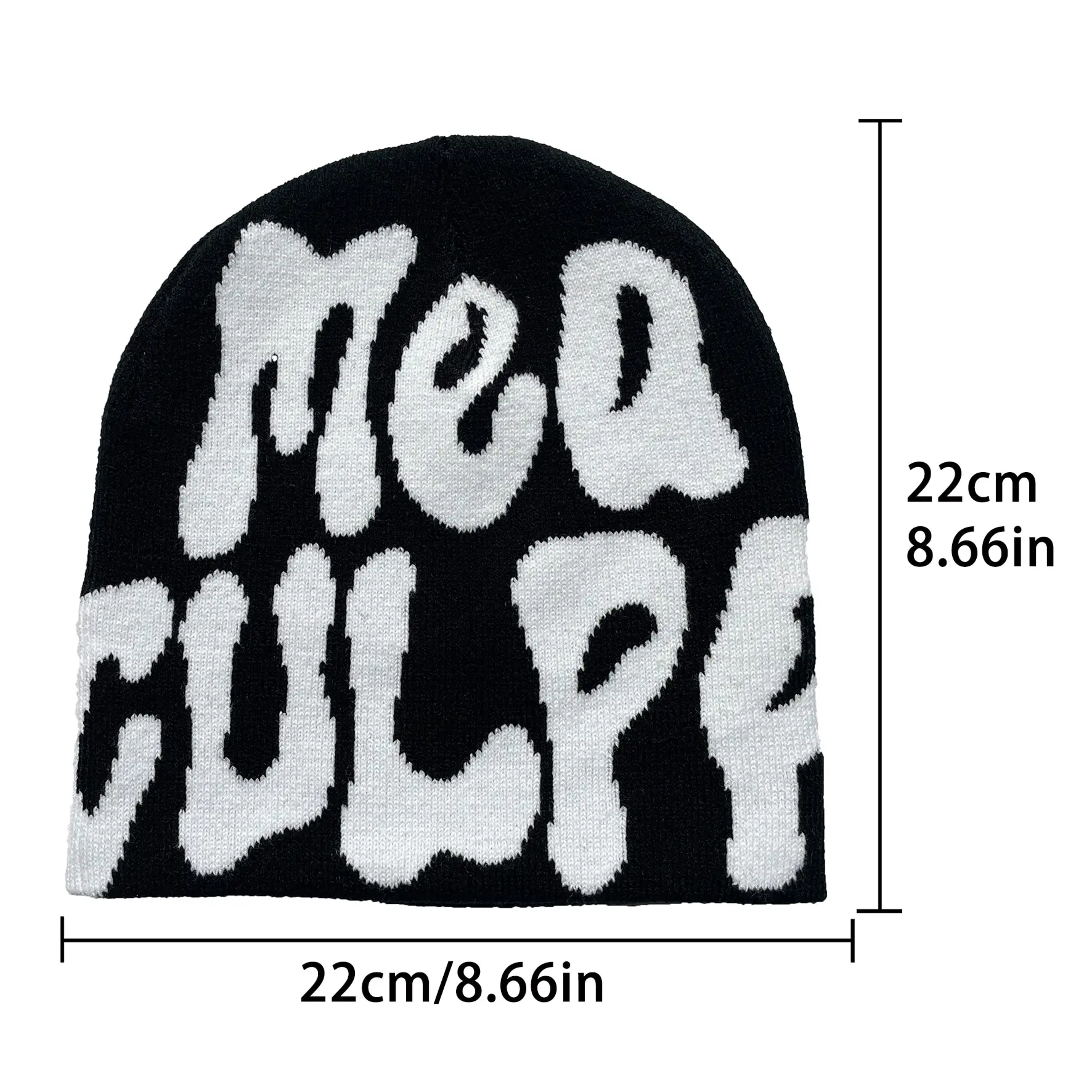 Fashionable Knitted Jacquard Hat  Unisex Warm Outdoor Riding Beanie 1