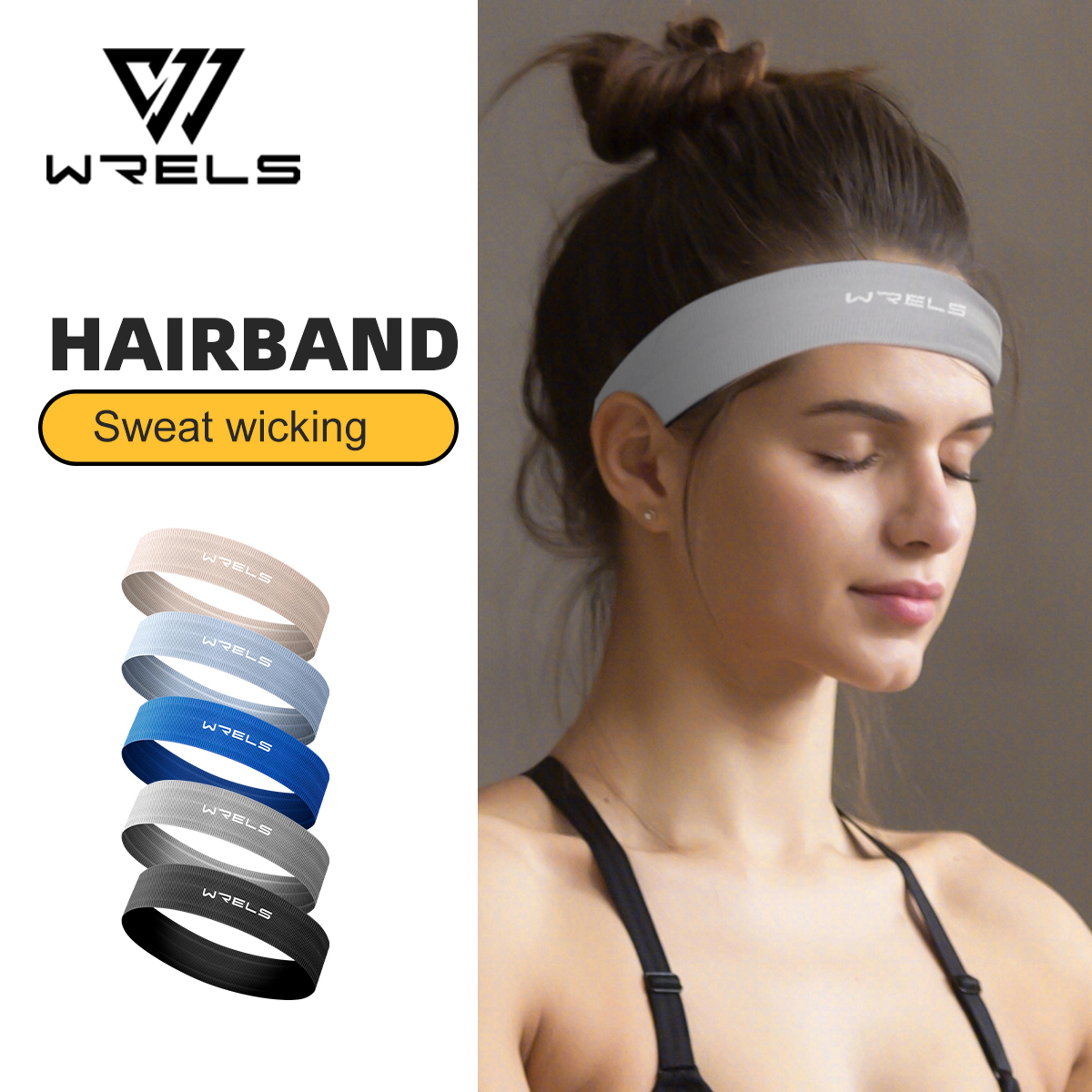 WRELS AntiSlip Quick Dry Sports Headband  Breathable Elastic Fitness Sweatband For Yoga  Running 0