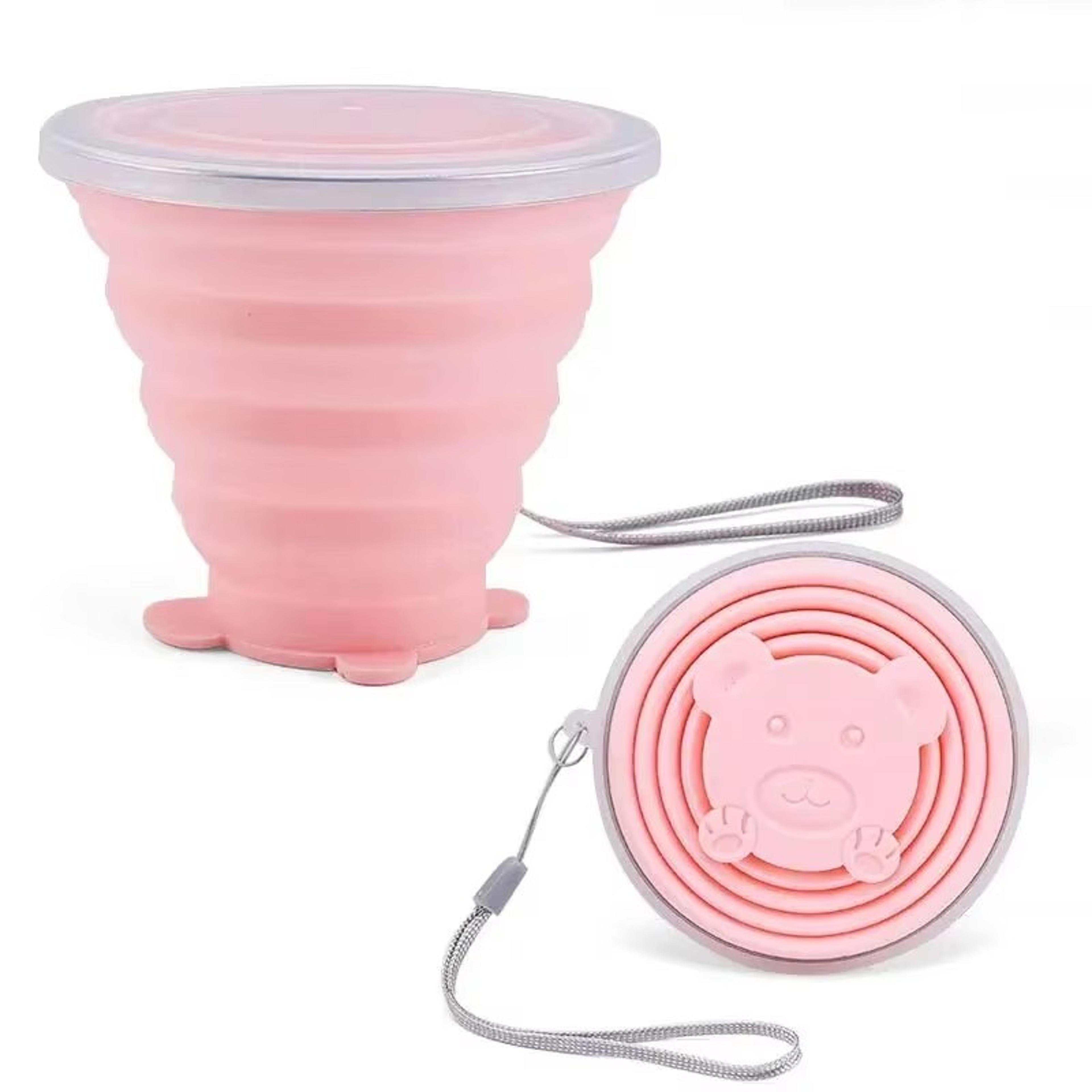 Portable Silicone Folding Water Cup  Heat Resistant Foldable Collapsible Mug For Travel Outdoor And 8