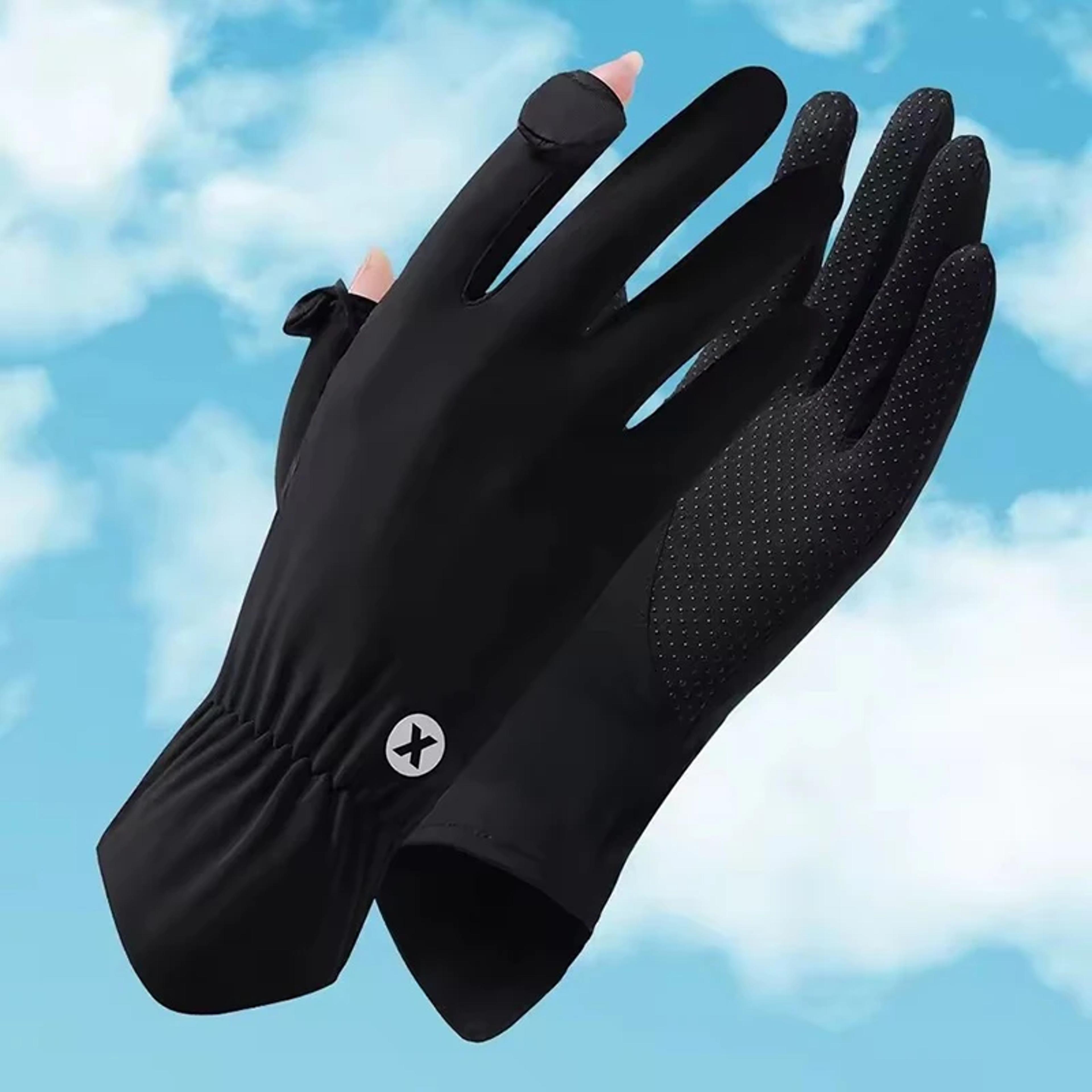 Summer Ice Silk UV Resistant Touch Screen Gloves For Cycling  Driving 1