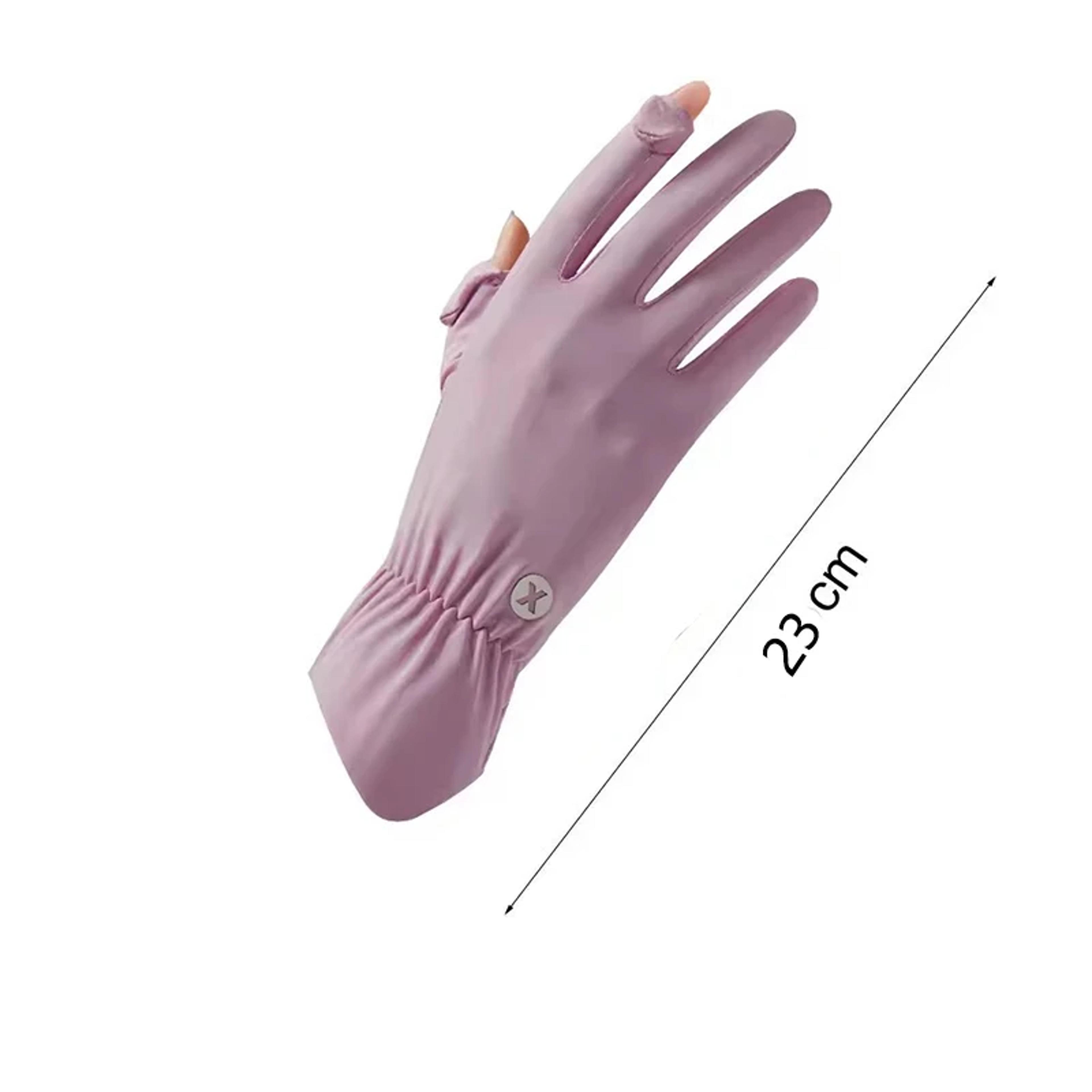 Summer Ice Silk UV Resistant Touch Screen Gloves For Cycling  Driving 5