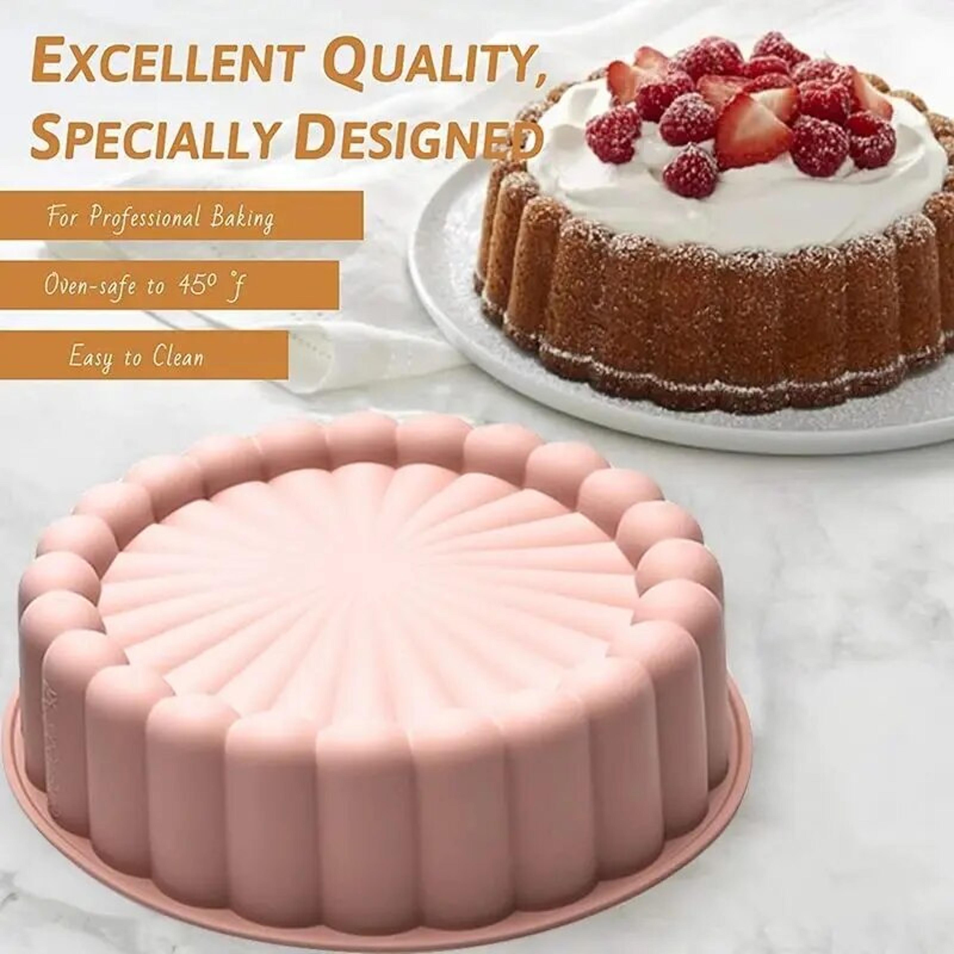 Silicone Sunflower Silhouette Cake Mold  MultiPurpose HighTemperature Resistant DIY Baking Tool 0