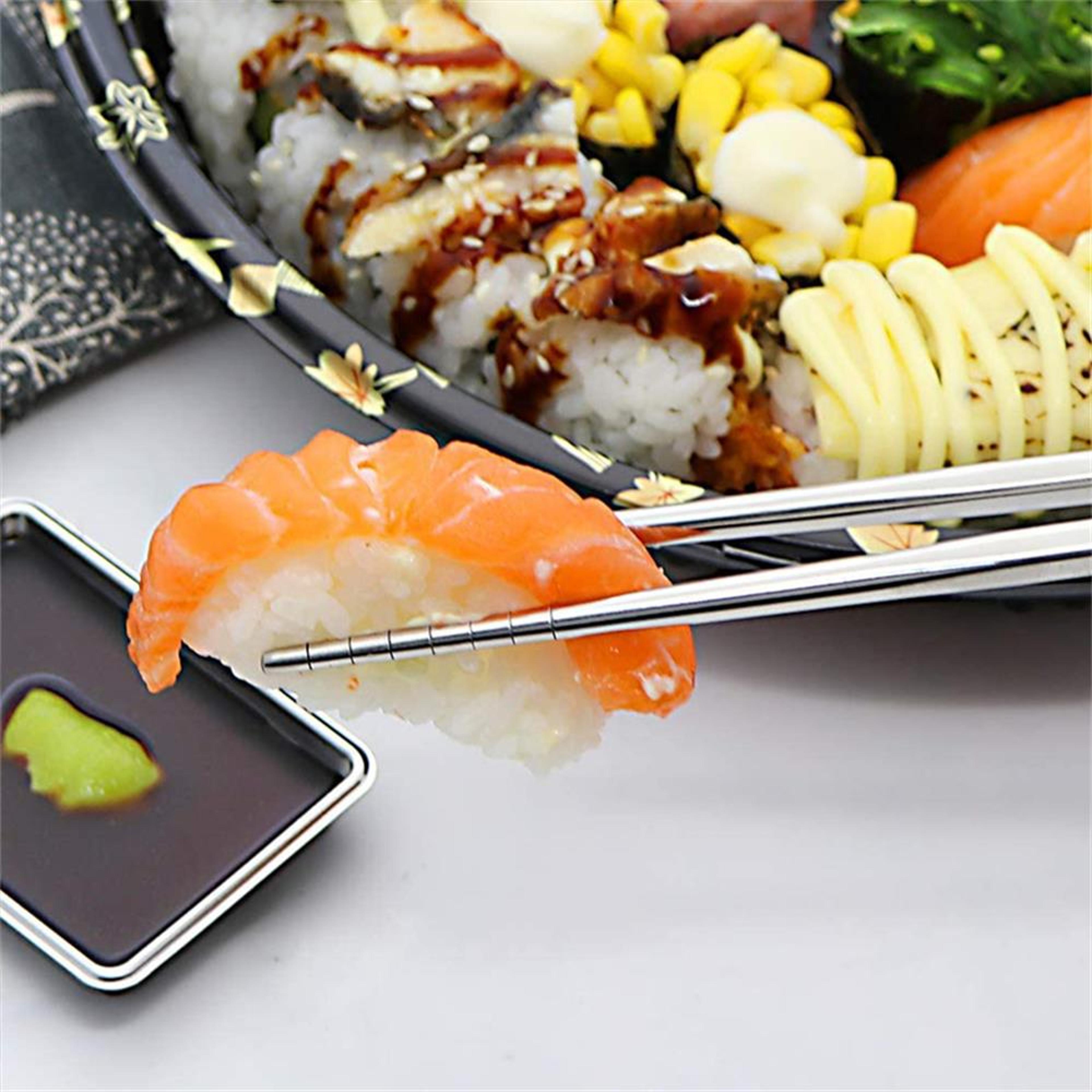Premium AntiSlip Chinese  Japanese Chopsticks Set  Pairs Perfect For Sushi  Korean Cuisine 1