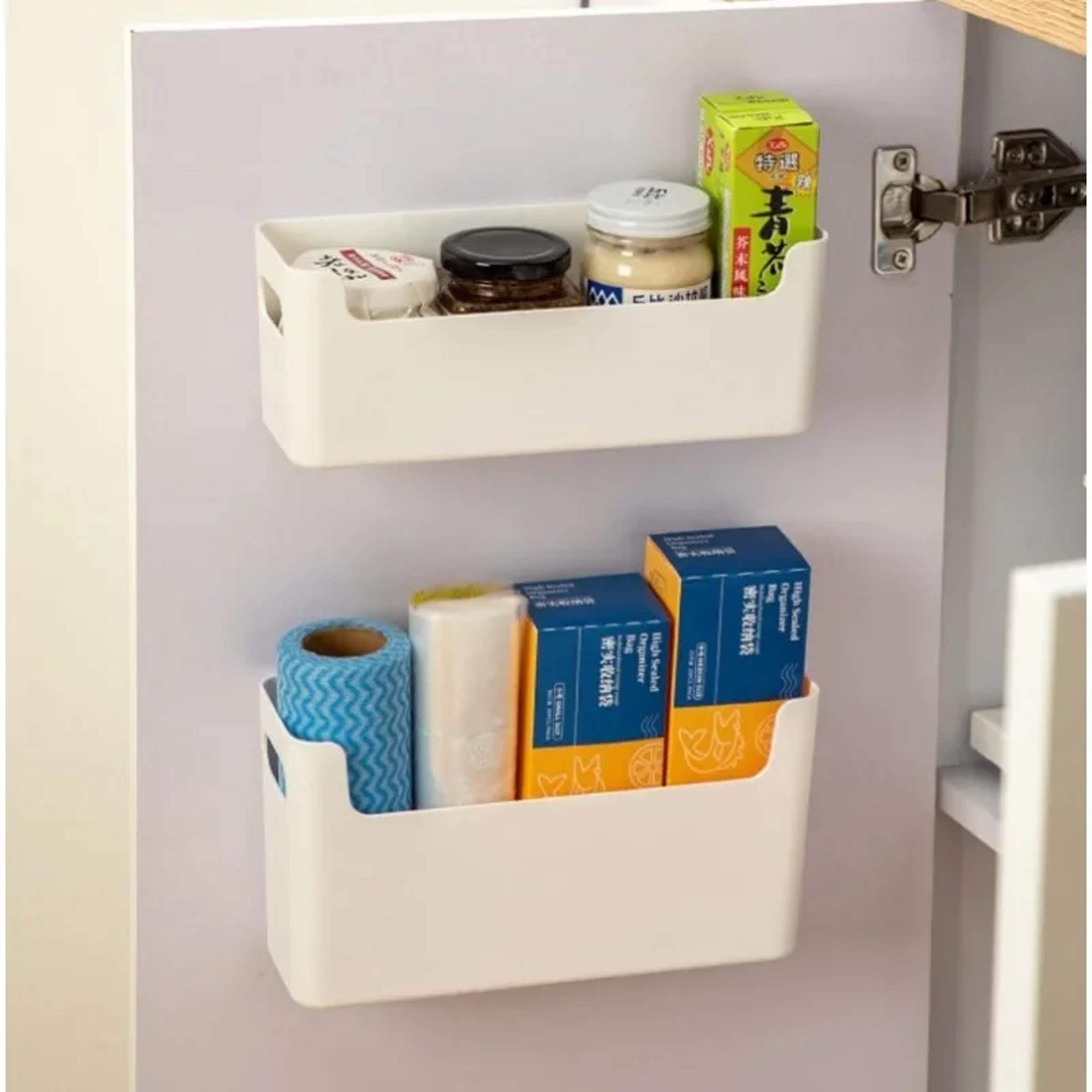 acrylic kitchen cling film and spice rack organiser – convenient cabinet shelf for dish drying and storage