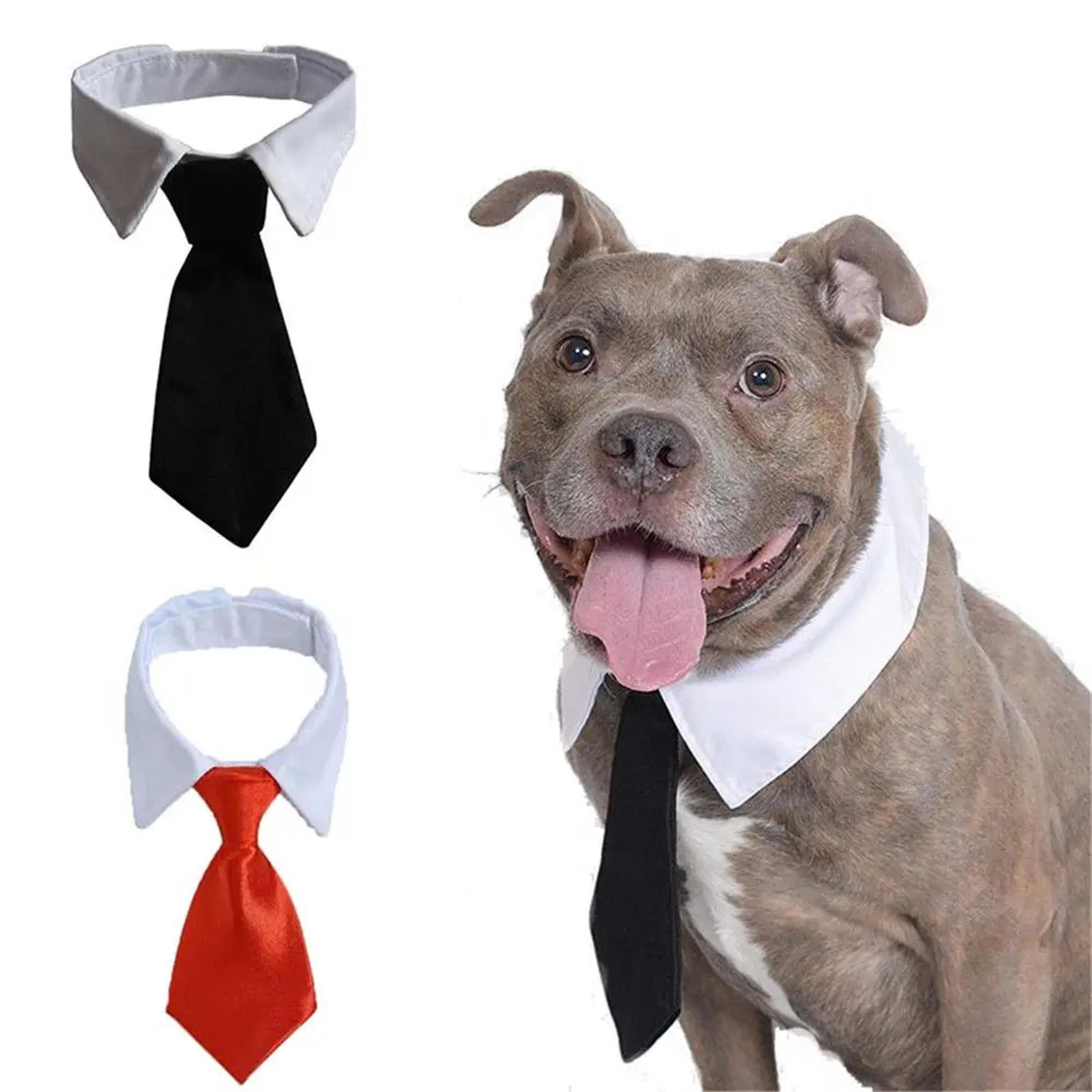 Black  Red Tuxedo Bow Tie For Pets  Elegant Necktie Collar For Dogs  Cats Perfect For Weddings Holi 3