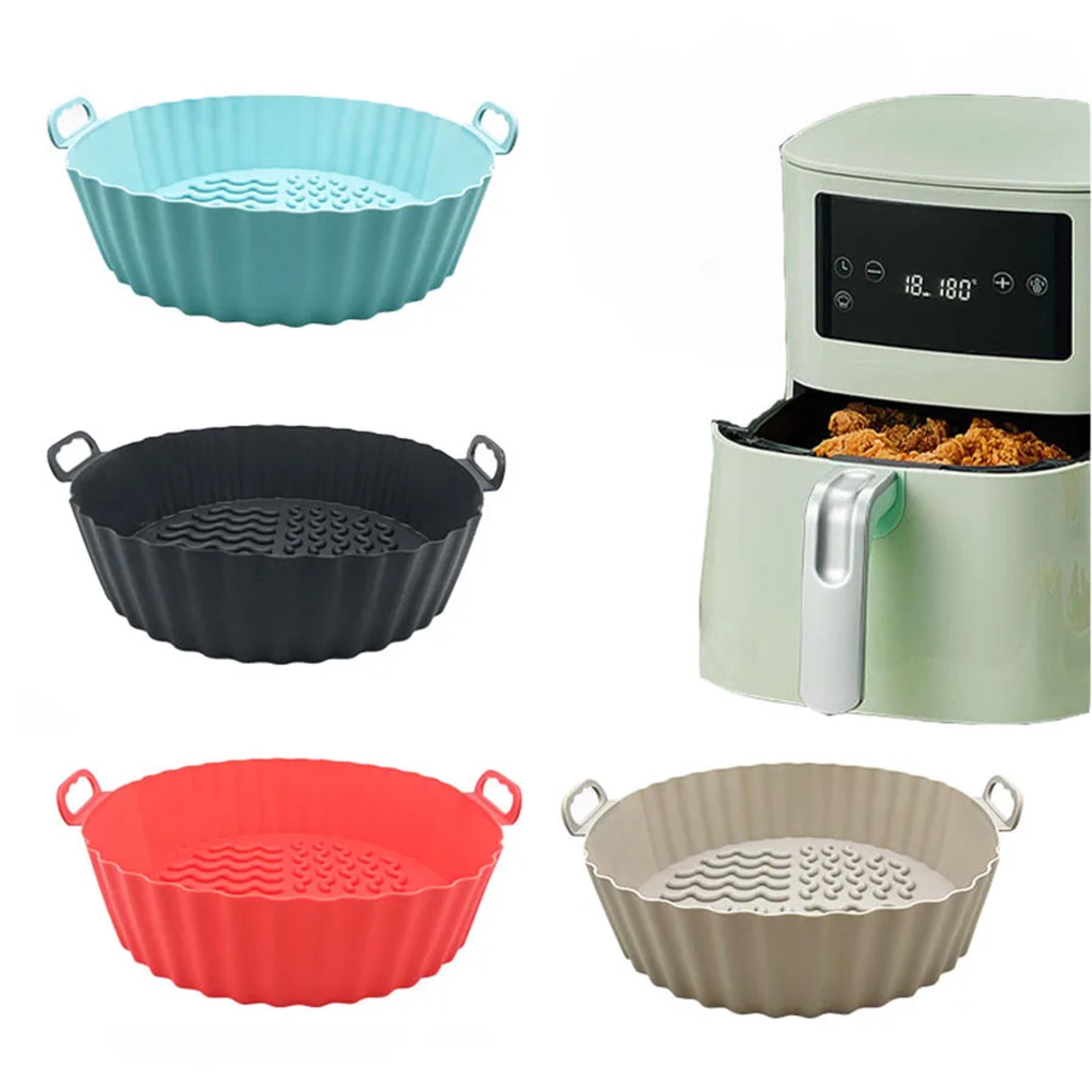 Reusable Air Fryer Silicone Liners  NonStick  FoodSafe Silicone Pot For Air Fryer Basket 0