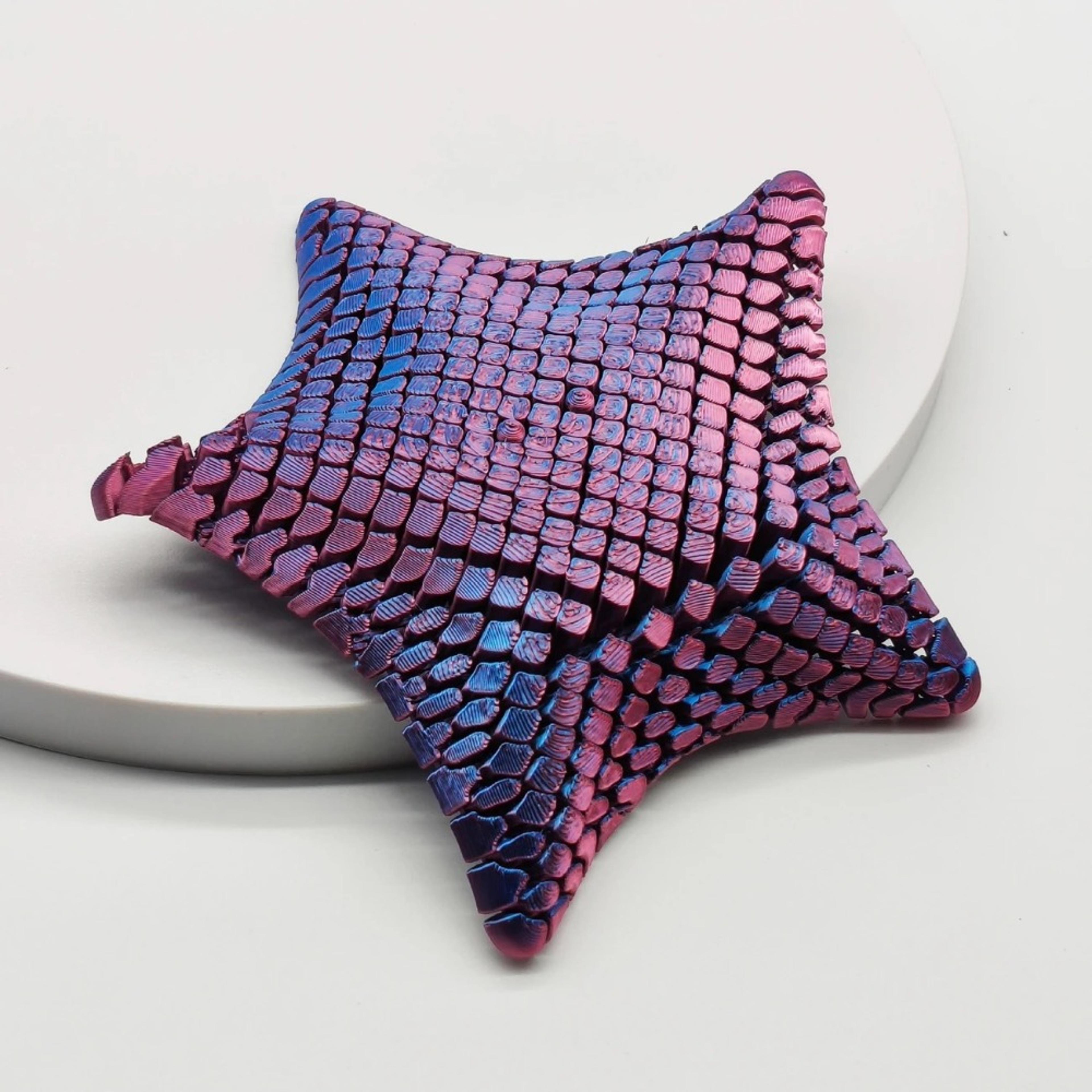 Movable Joints Starfish Desk Toy Printed Ocean Themed Stress Relief Ornament For Home  Office Decor 2