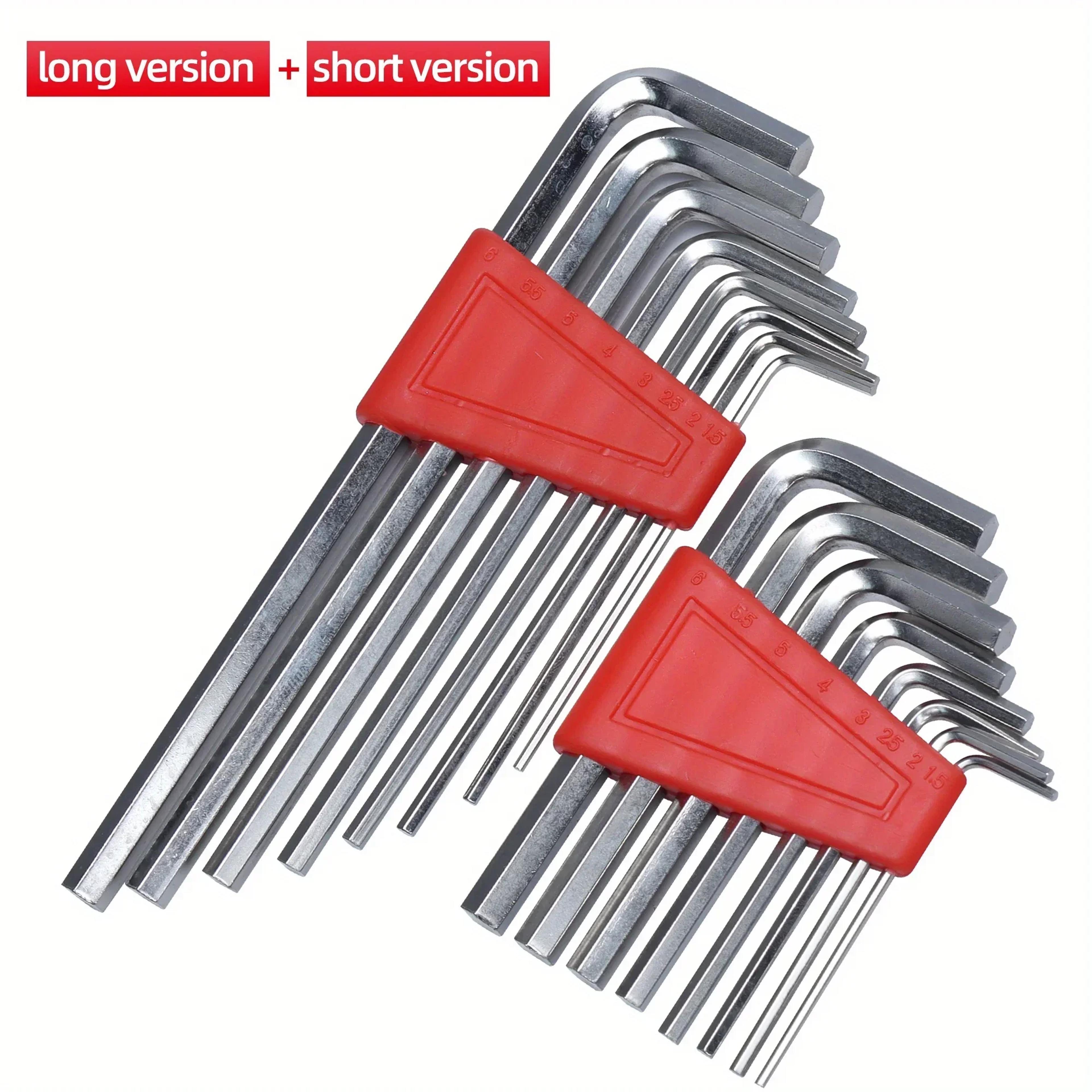 Allen Wrench Set  Compact Metric  Inch L Wrench Tool Set For Easy Carry 7