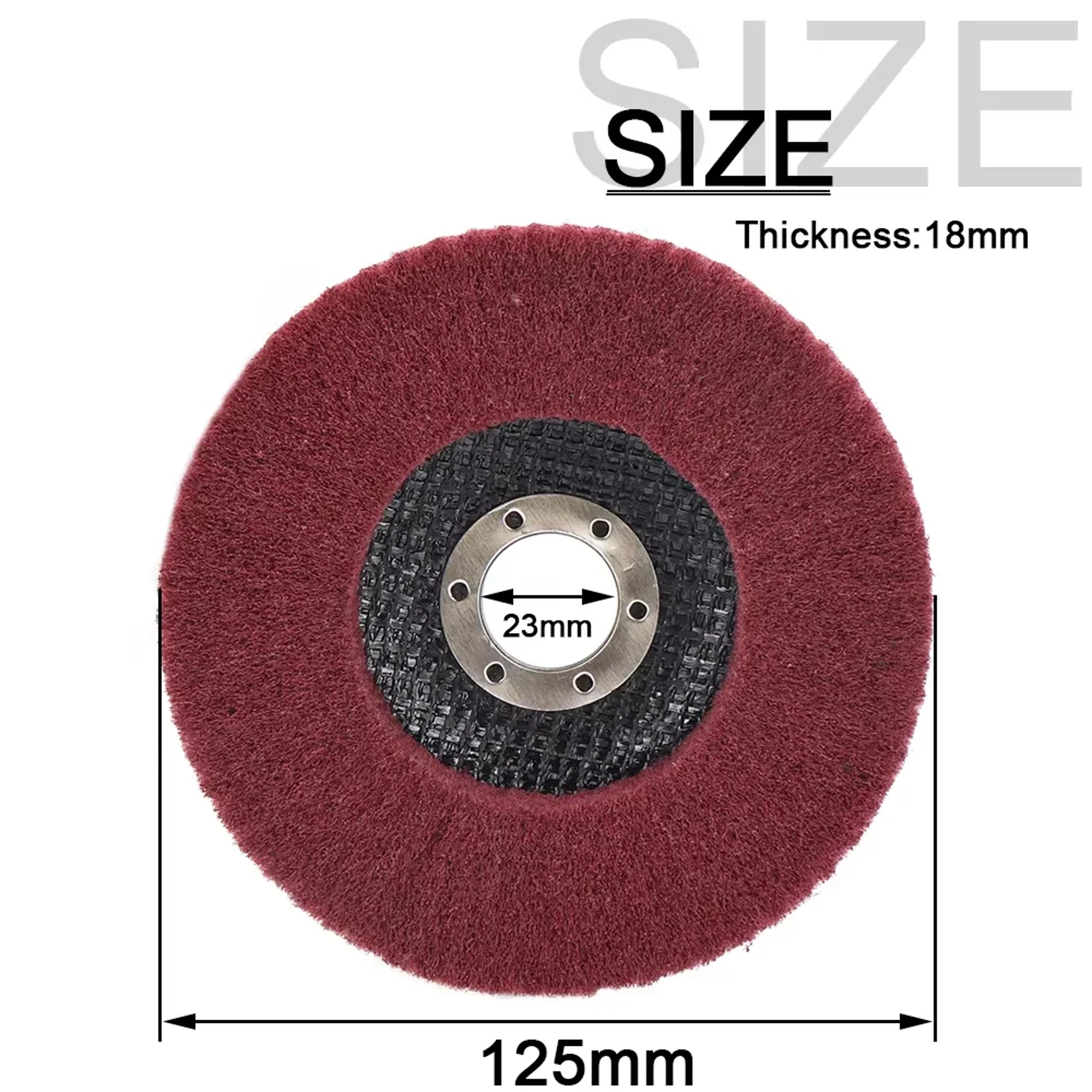 Nylon Fiber Flap Polishing Wheel Disc For Angle Grinder  Ideal NonWoven Grinding Wheel For Metal  W 5